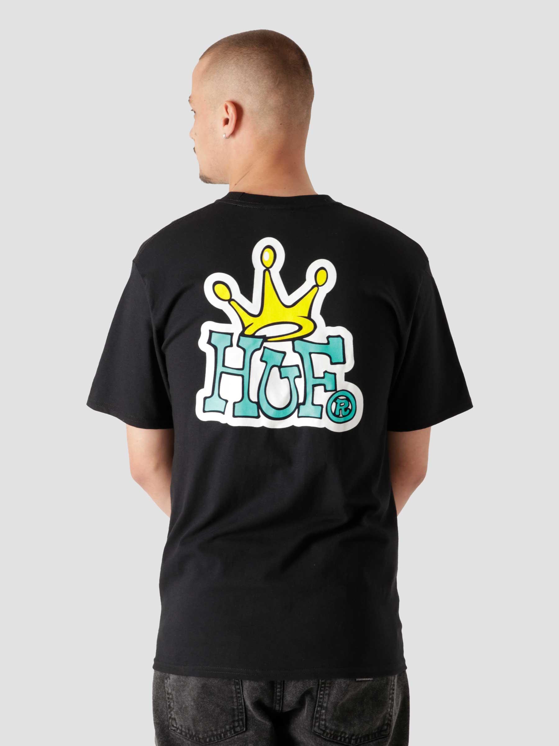 Huf Crown Logo S/S Tee Black TS01414