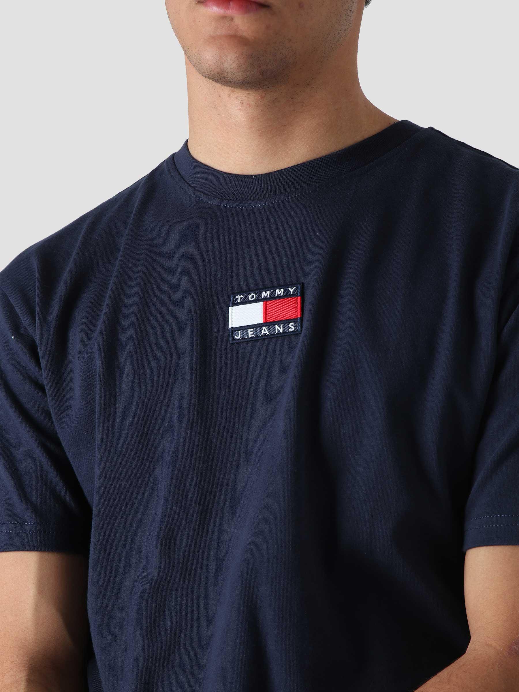 Tommy Jeans Tommy Badge T-Shirt Twilight Navy - Freshcotton
