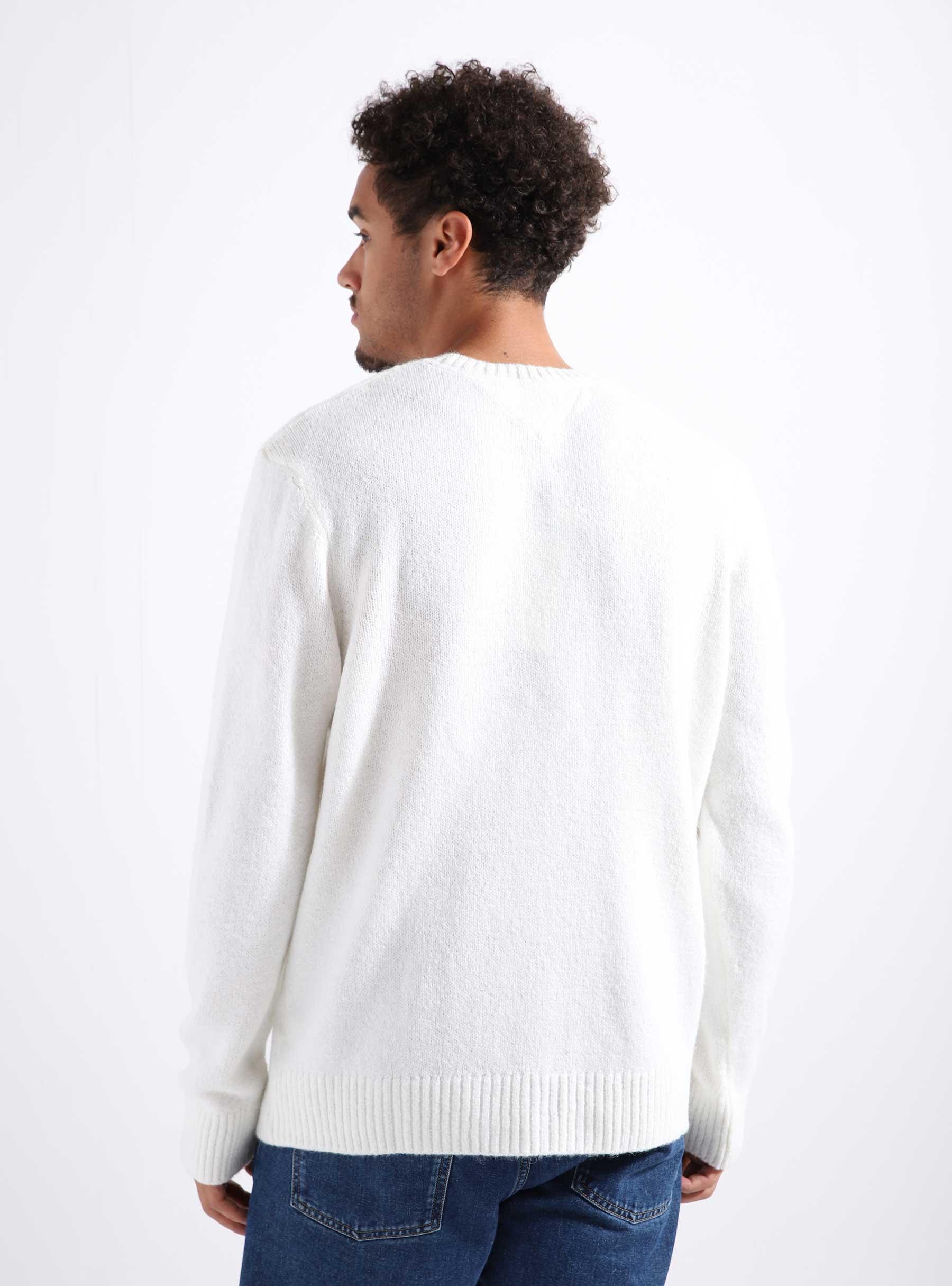 TJM Relaxed New Varsity Sweater Ancient White DM0DM17759-YBH