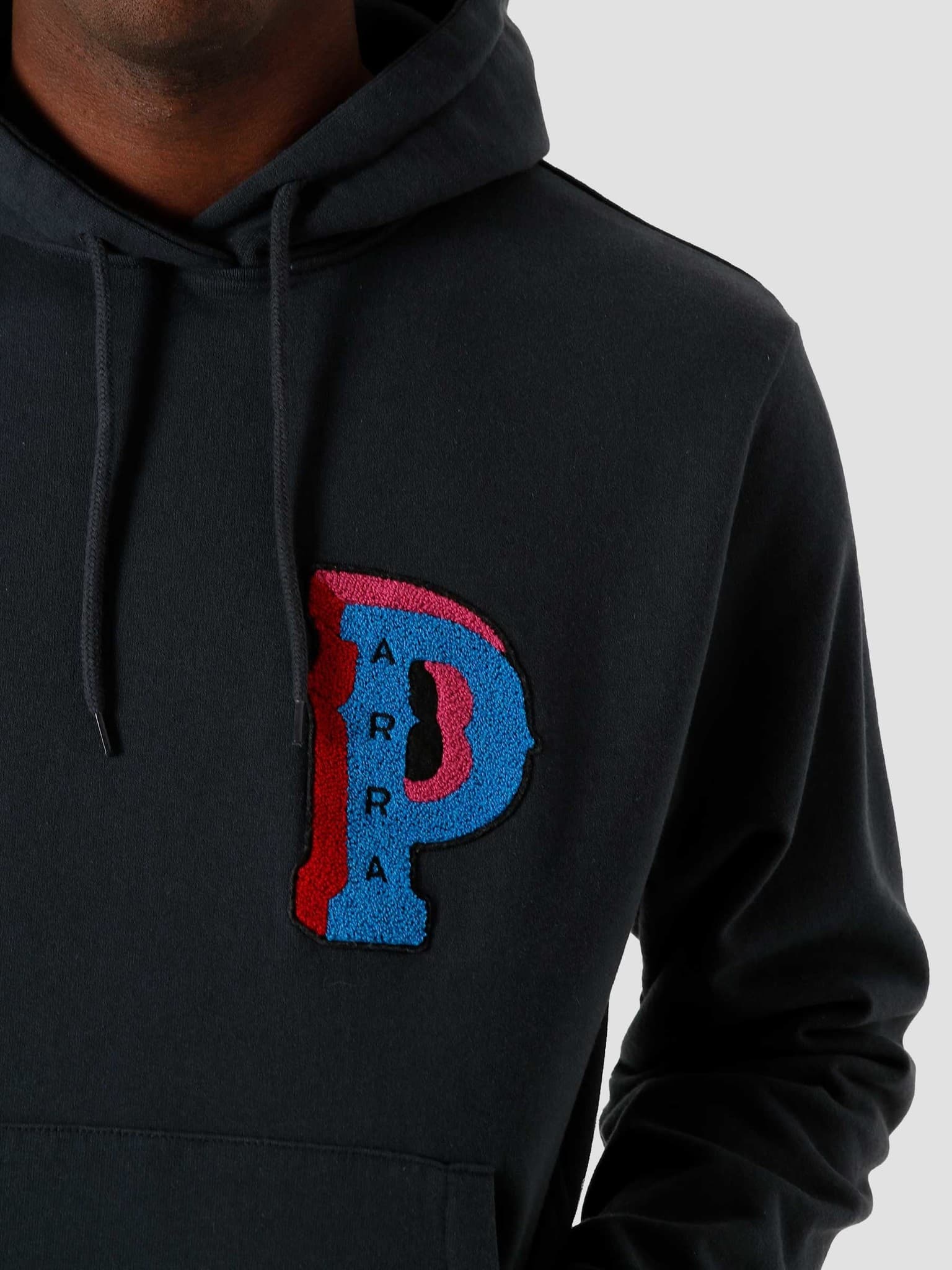Dropped Out Hooded Sweatshirt Navy Blue 45080