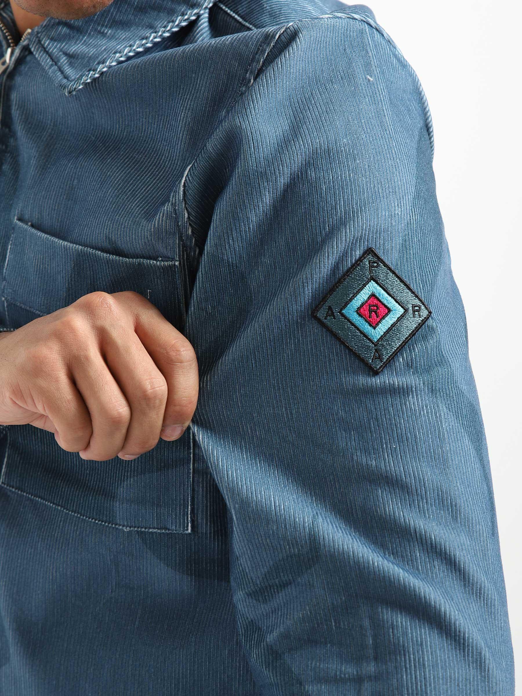 Army Dreamers Woven Shirt Jacket Blue Grey 49120