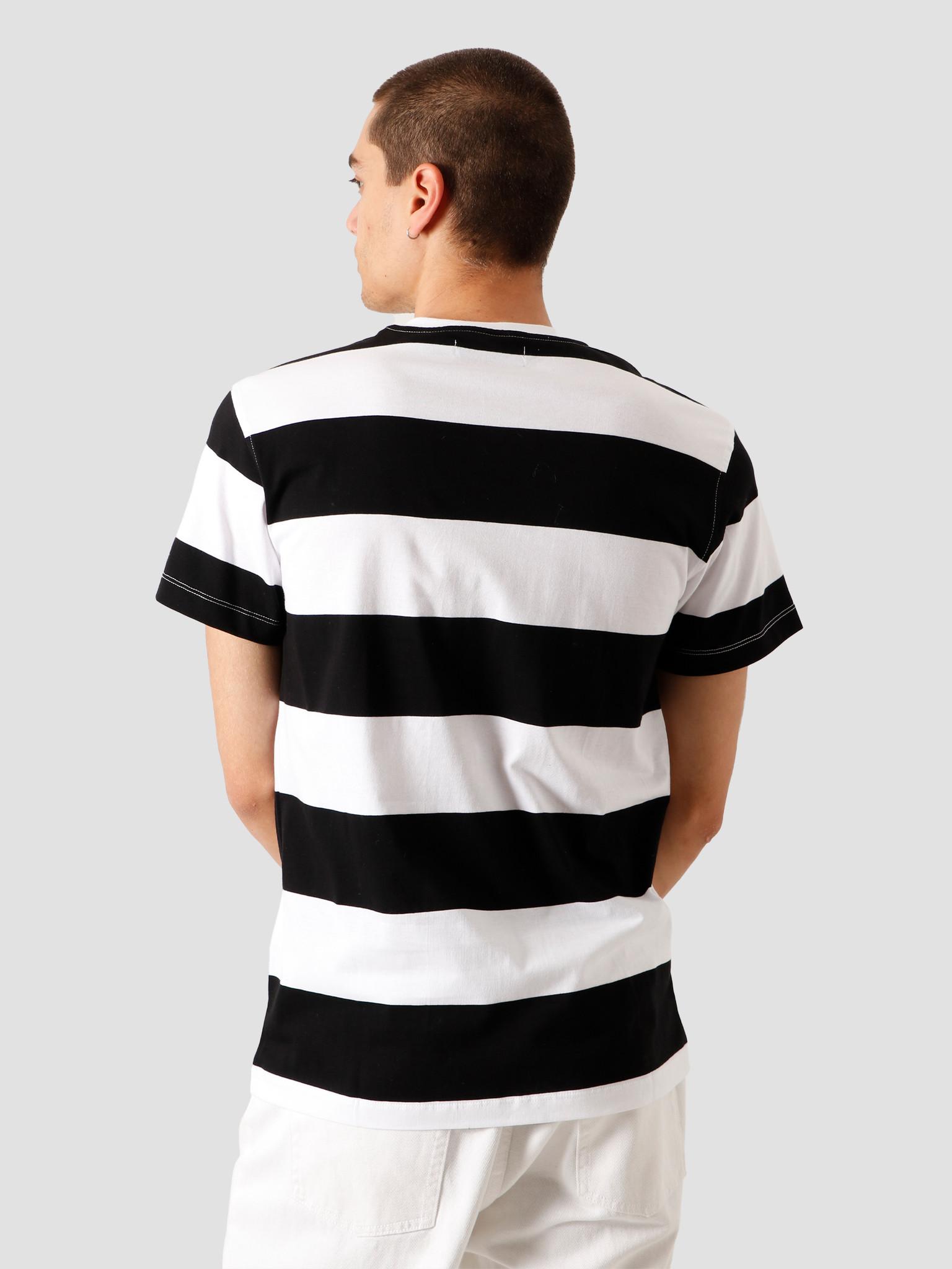 Garden Striped T-Shirt Black