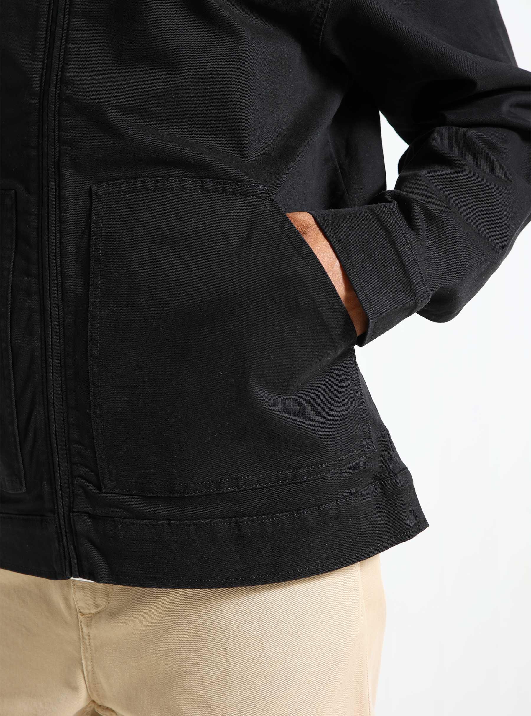 Regular Cotton Jacket Black DM0DM18696-BDS