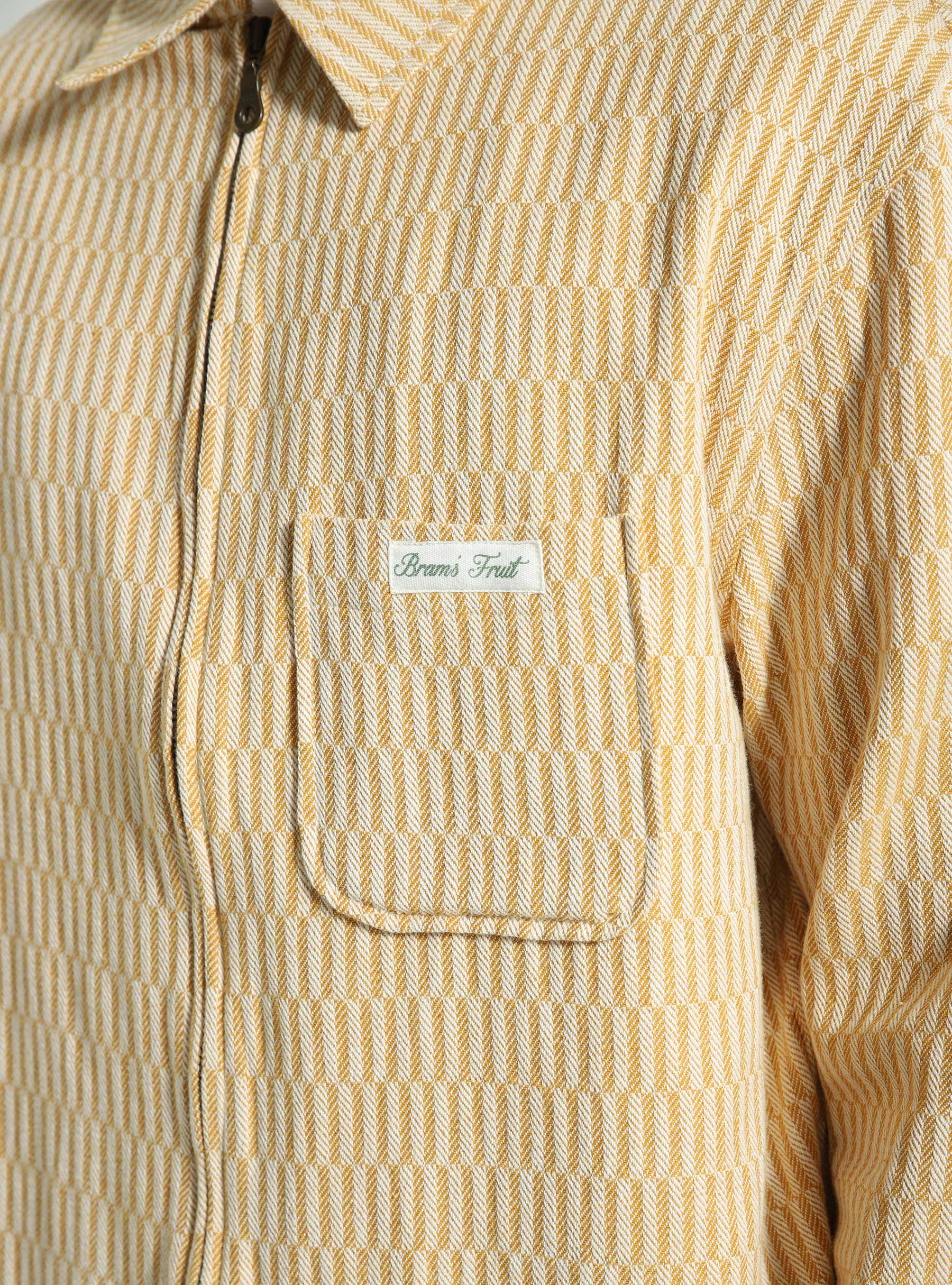 Teacloth Overshirt Autumn Orange White 542