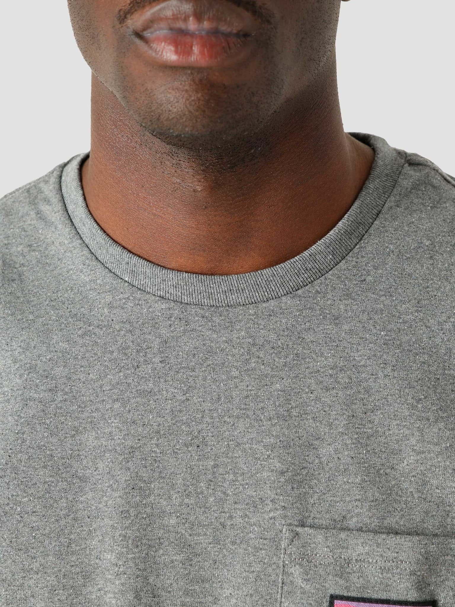 M's Boardshort Label Pocket Responsibili T-Shirt Gravel Heather 38510