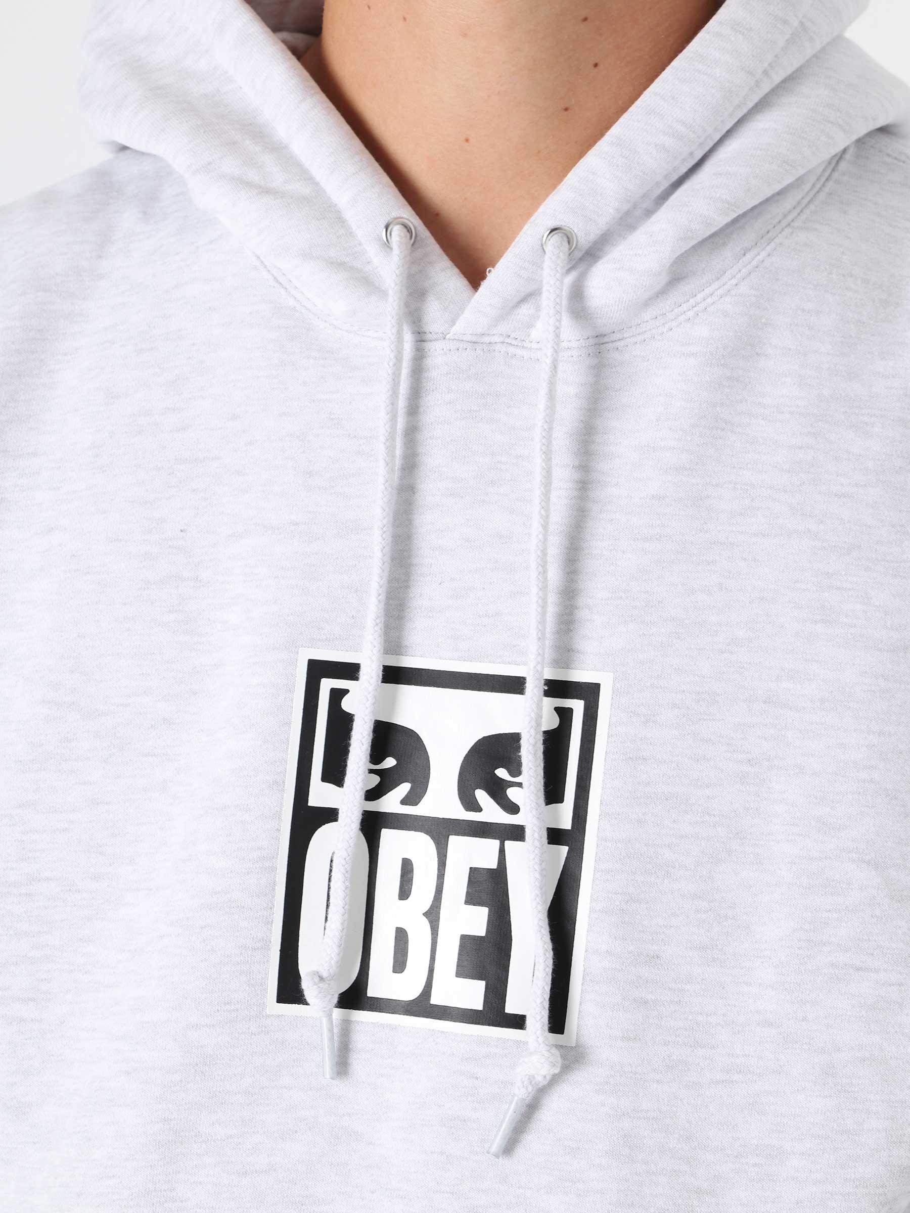 Obey Eyes Icon 3 Box Fit Premium Hood Ash Grey 112842712
