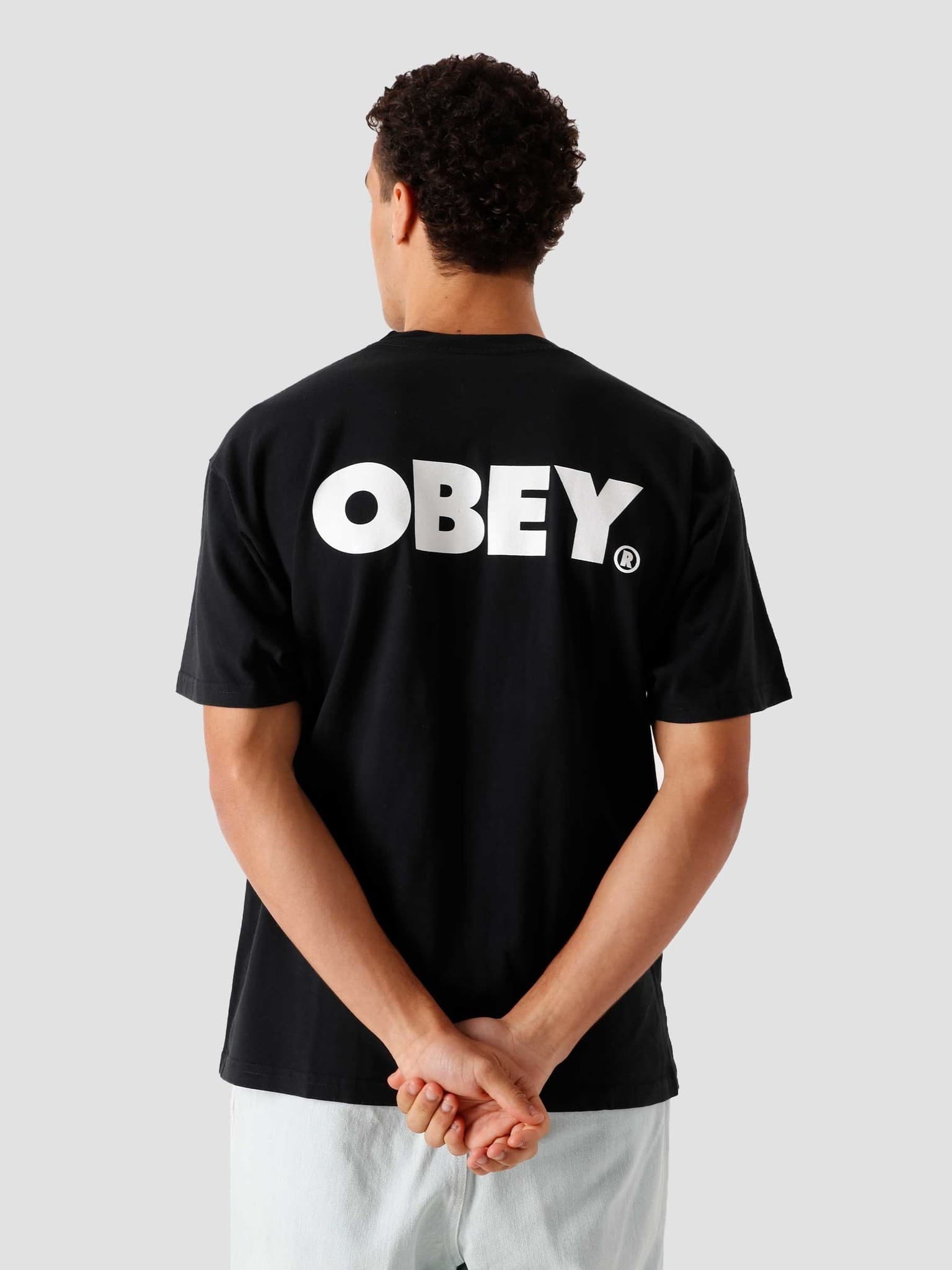 Obey Bold T-Shirt Off Black 166912349-OBK