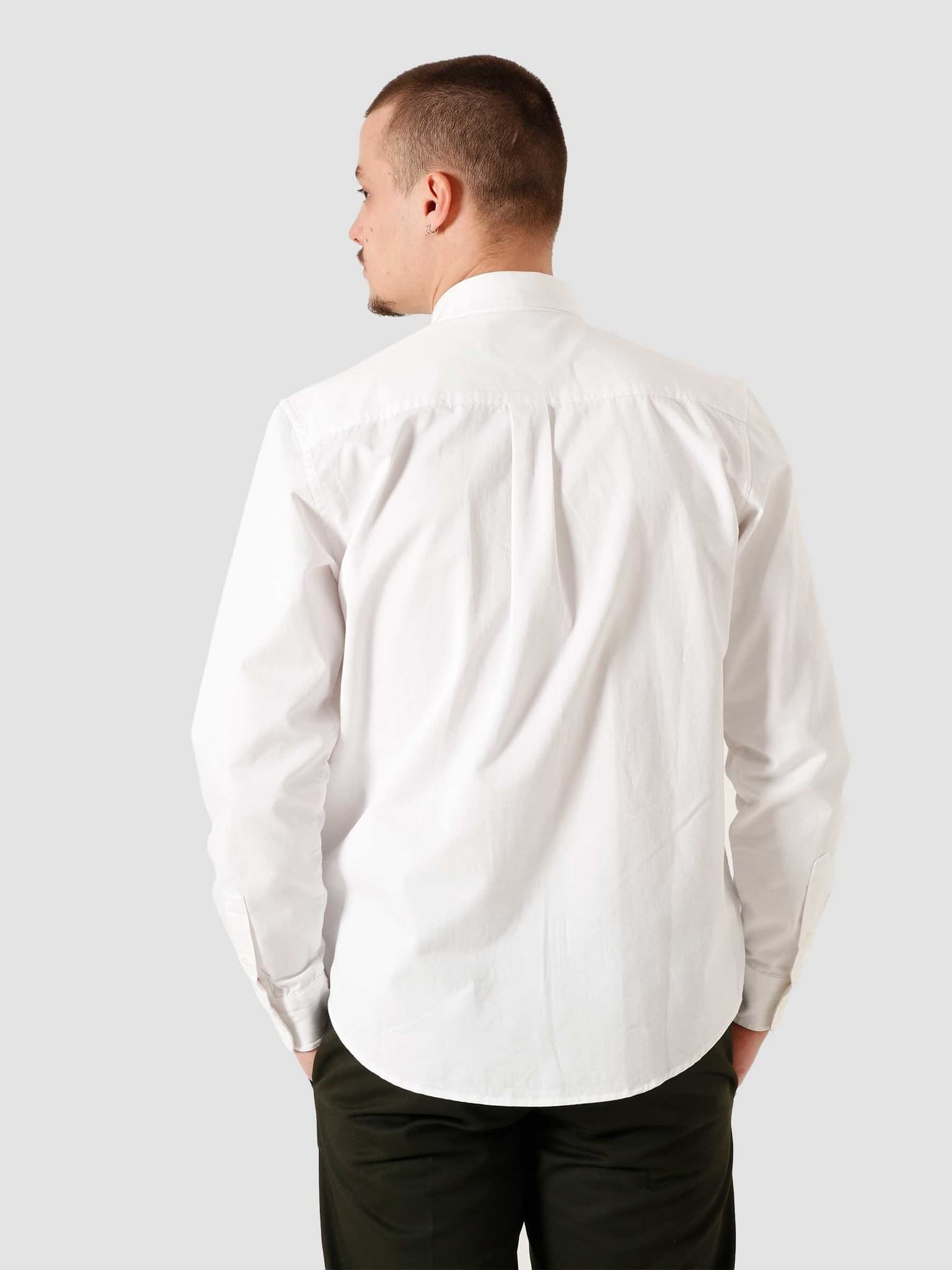 LS Madison Shirt White Black I023339-294