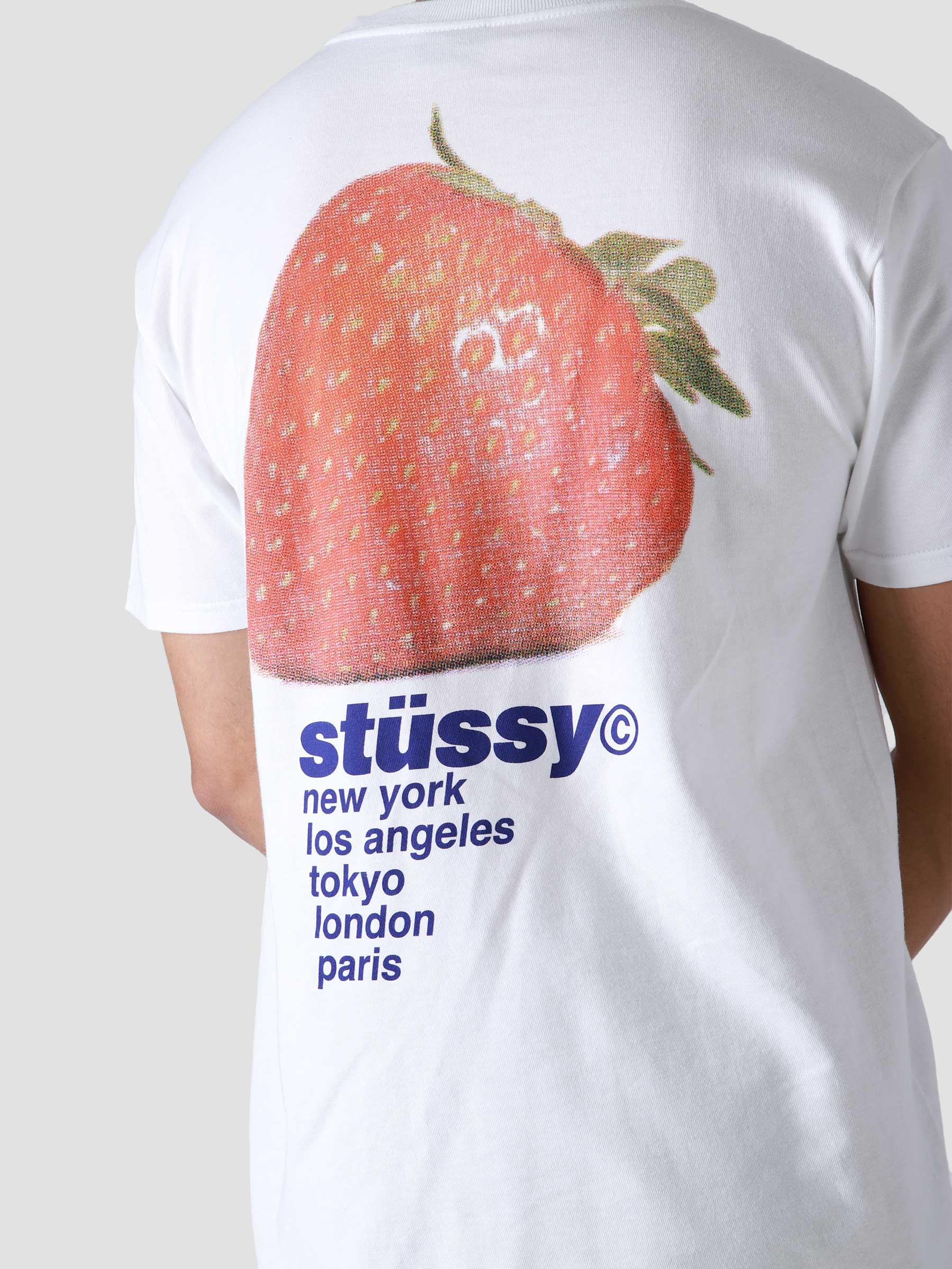 Stussy Strawberry T-Shirt White - Freshcotton