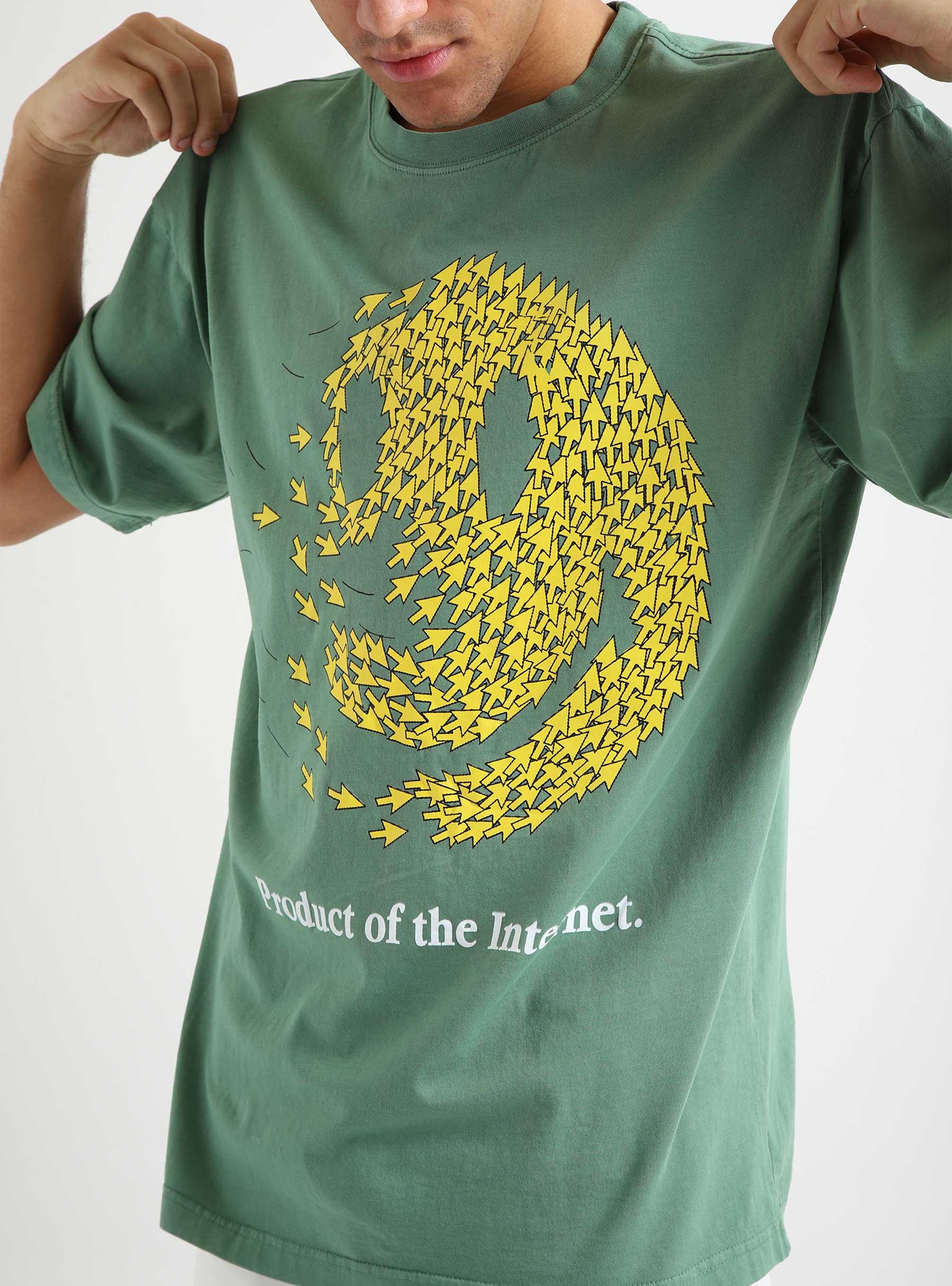 Smiley Product Of The Internet T-Shirt Sage 399001361-1059
