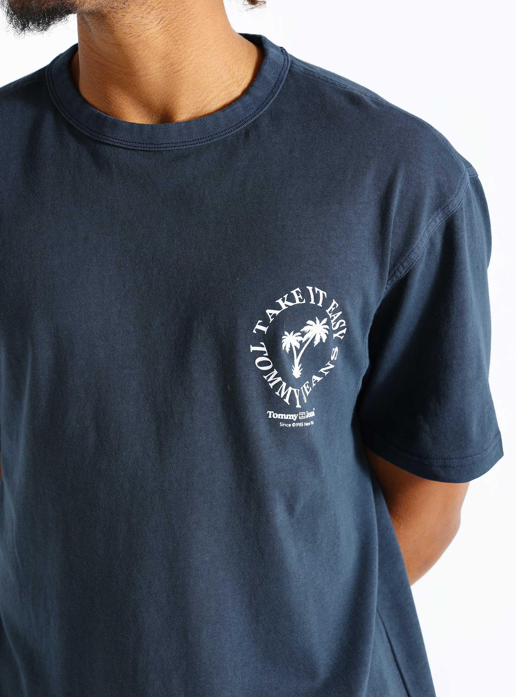 Regular Novelty Graphic T-shirt Dark Night Navy DM0DM18980-C1G