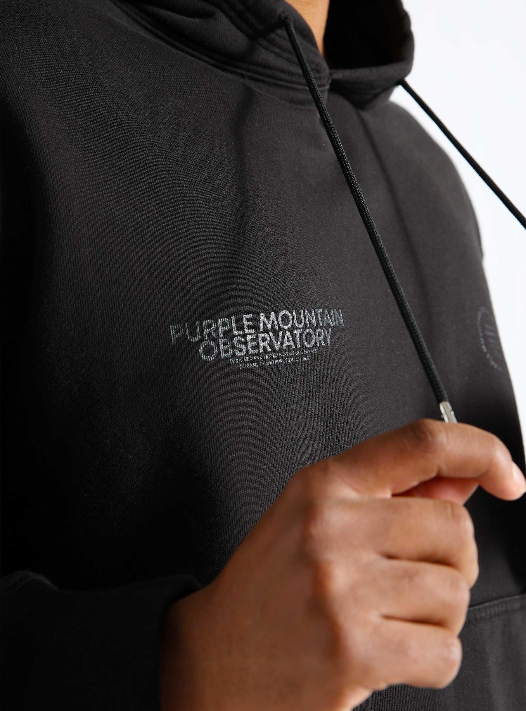 Core Logo Hoodie Garment Dye Black PMO107-DB