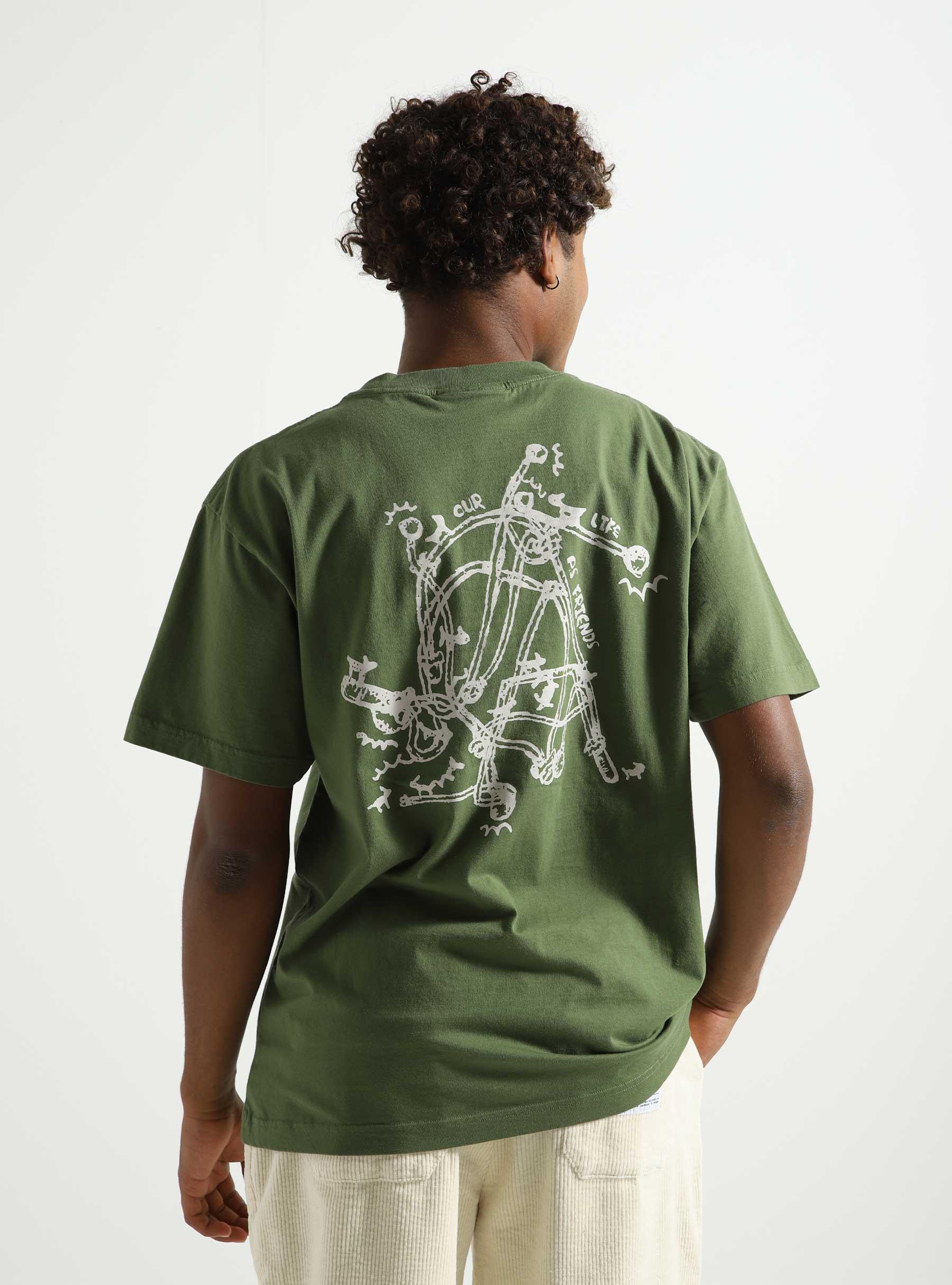 Knot T-shirt Army Green M140102