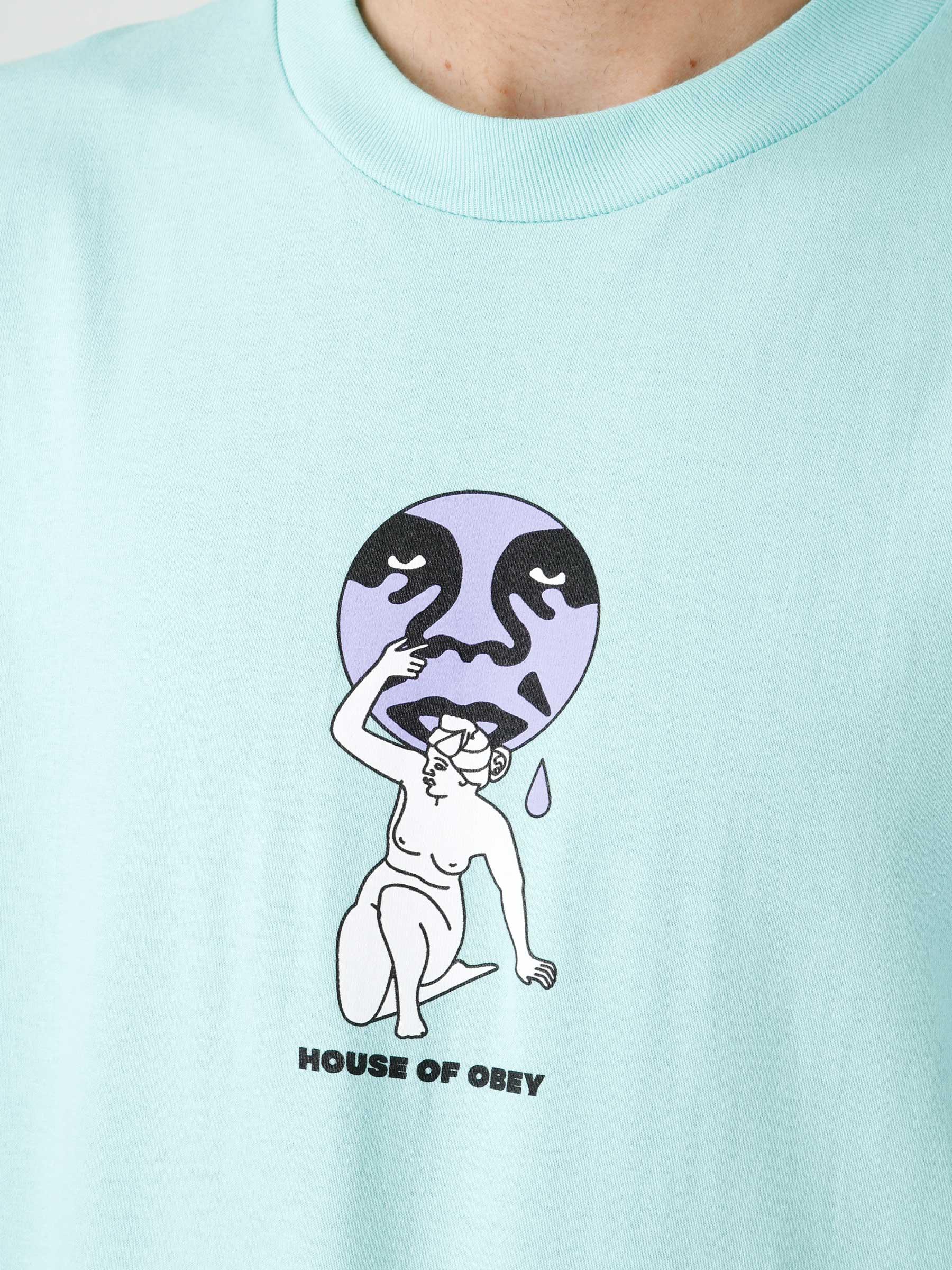 House Of Obey Statue T-shirt Celadon 165263033