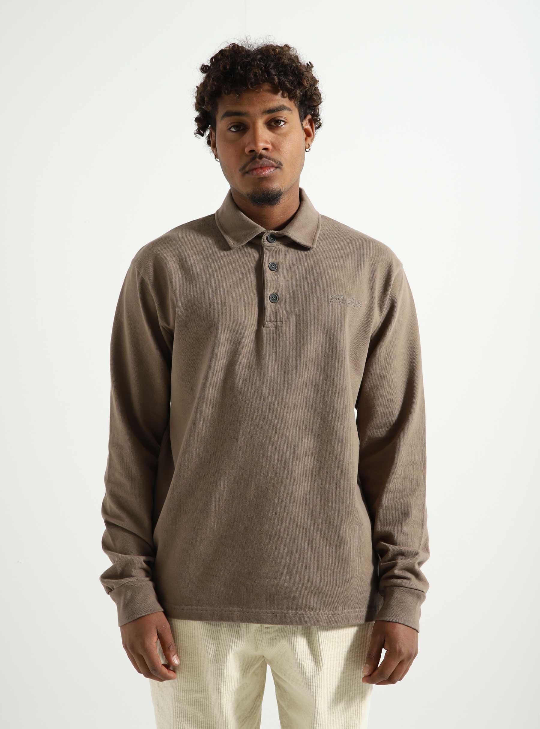Heavy Jersey Polo Taupe M140115