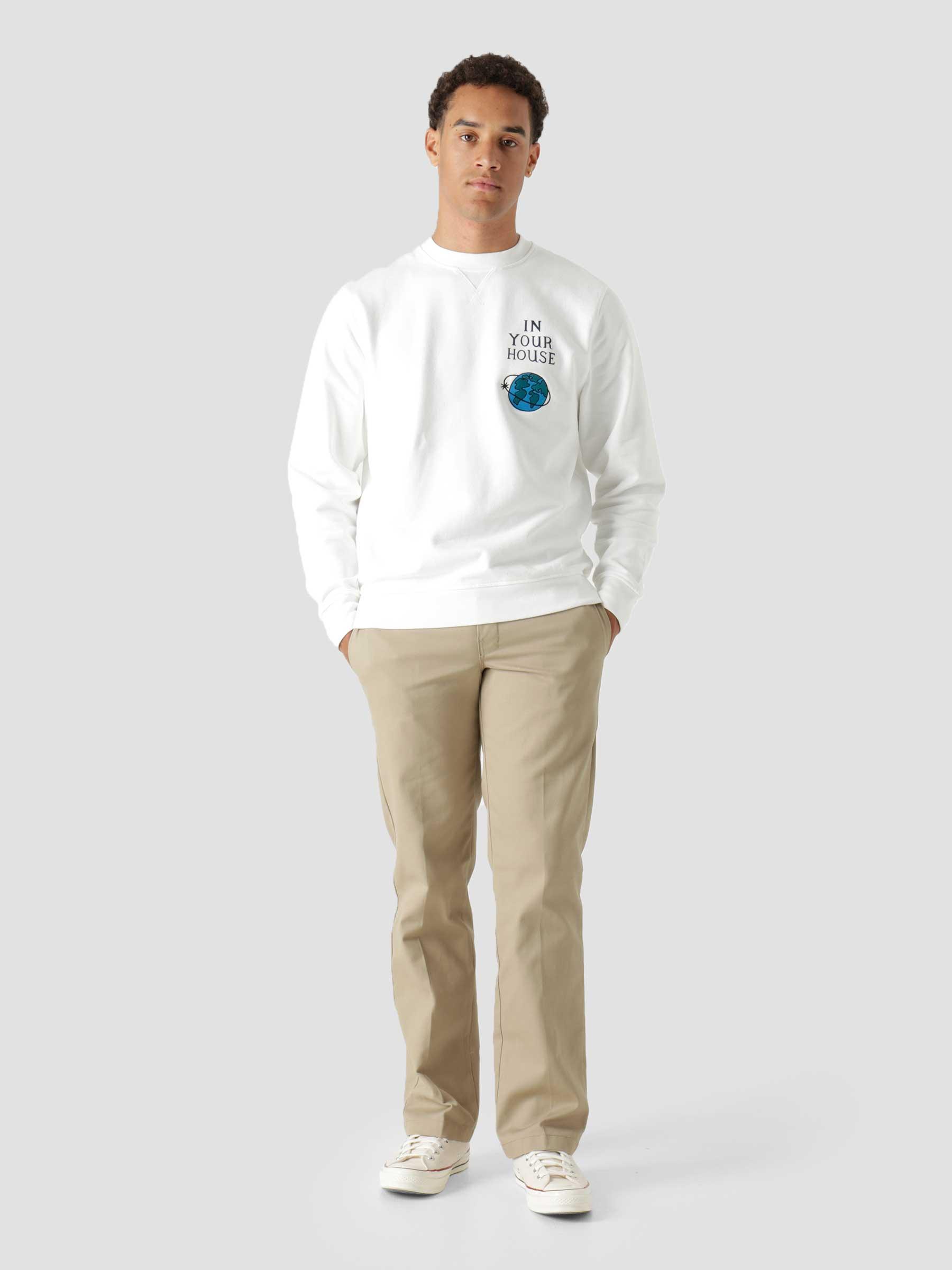 Systems Logo Crew Neck Sweatshirt White 46225