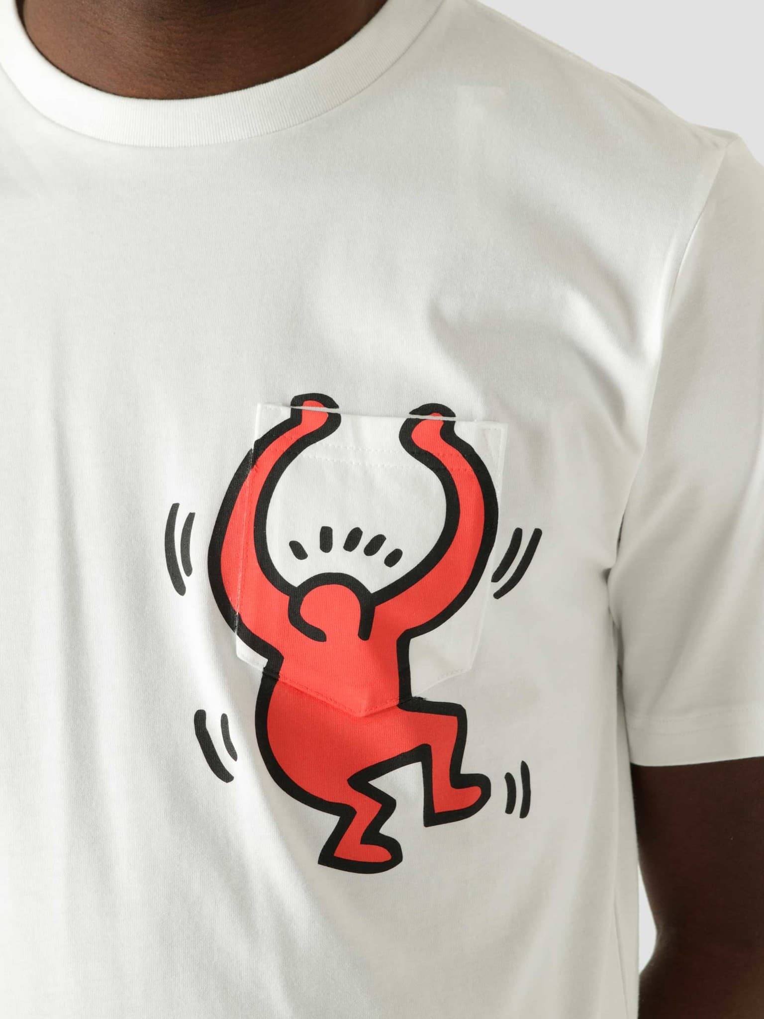 Haring Graphic Pocket Tee White White 10022253-A01