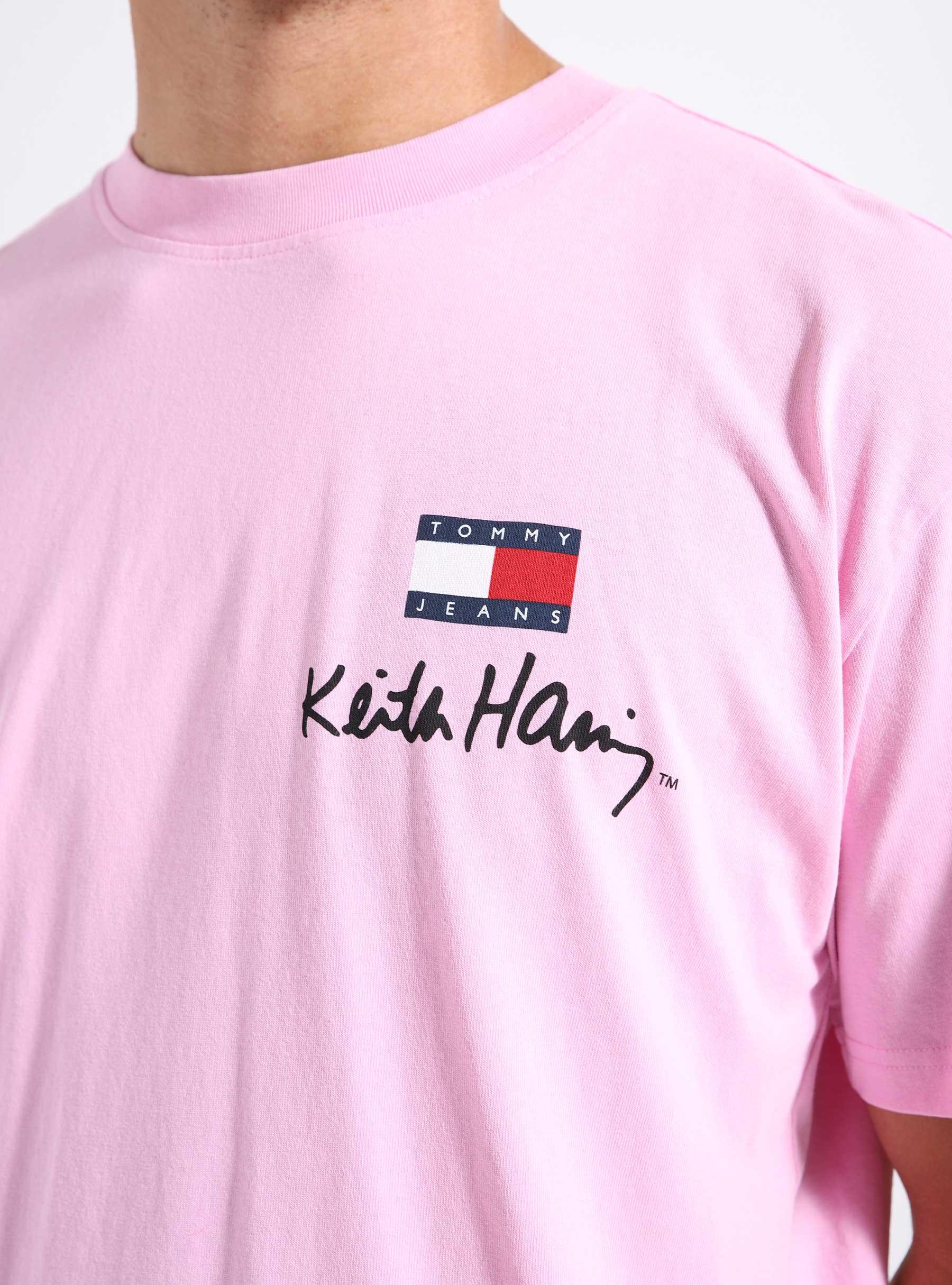 X Keith Haring T-shirt Lilac Chiffon Heart DM0DM17335VEA