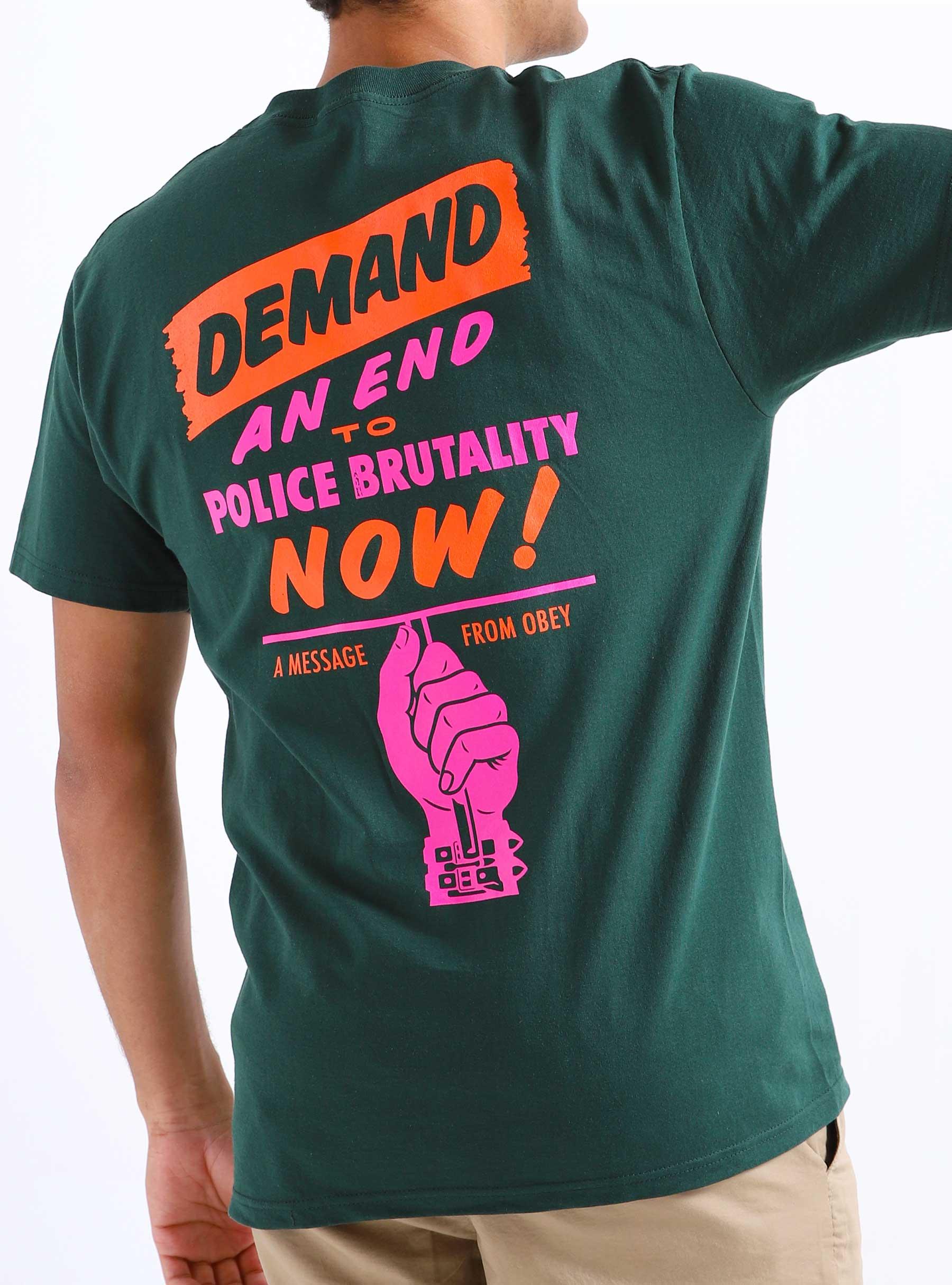 End Police Brutality T-shirt Forest Green 165263408