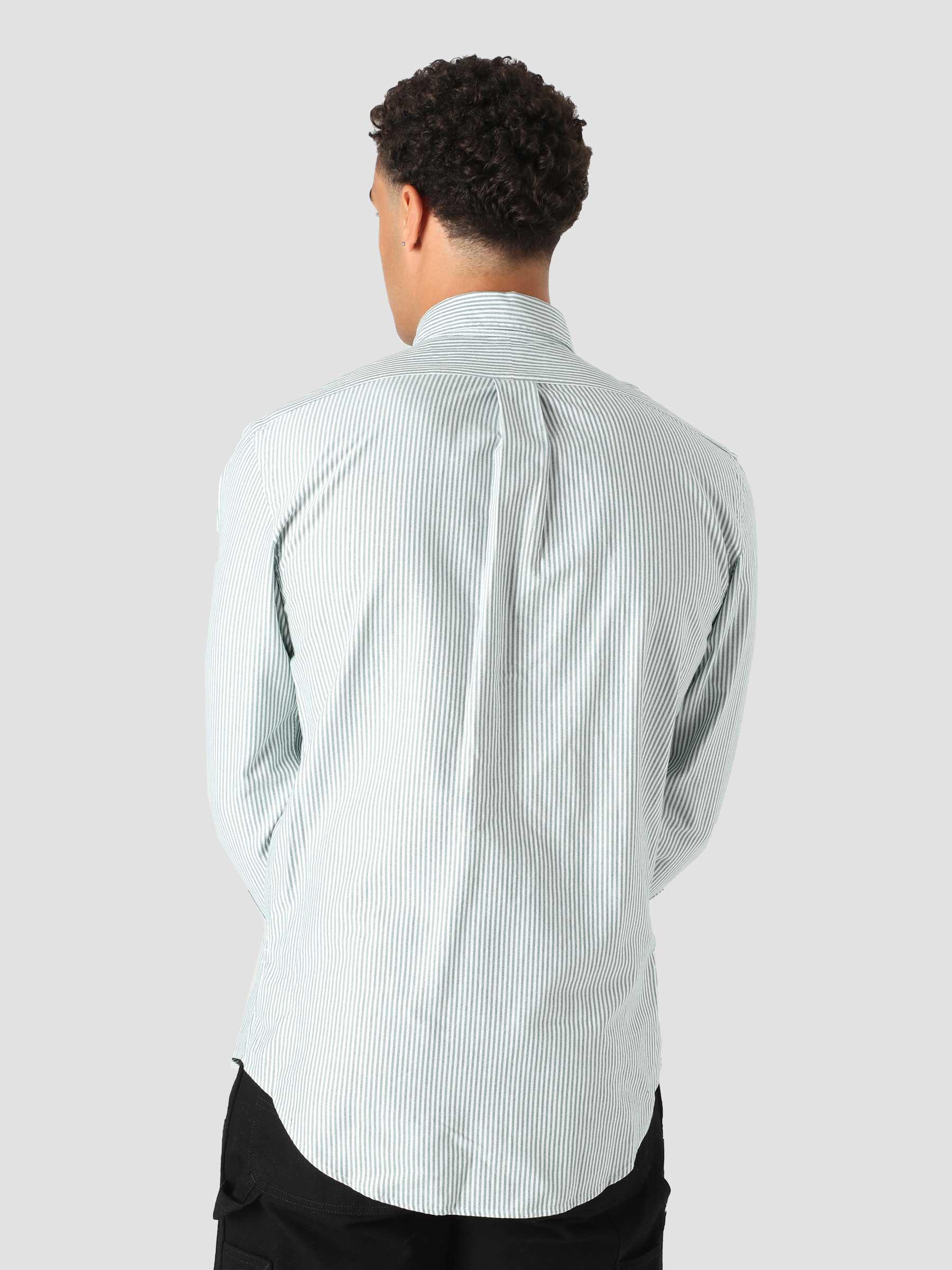 Classic Oxford Shirt 4830C Green White 710853126001