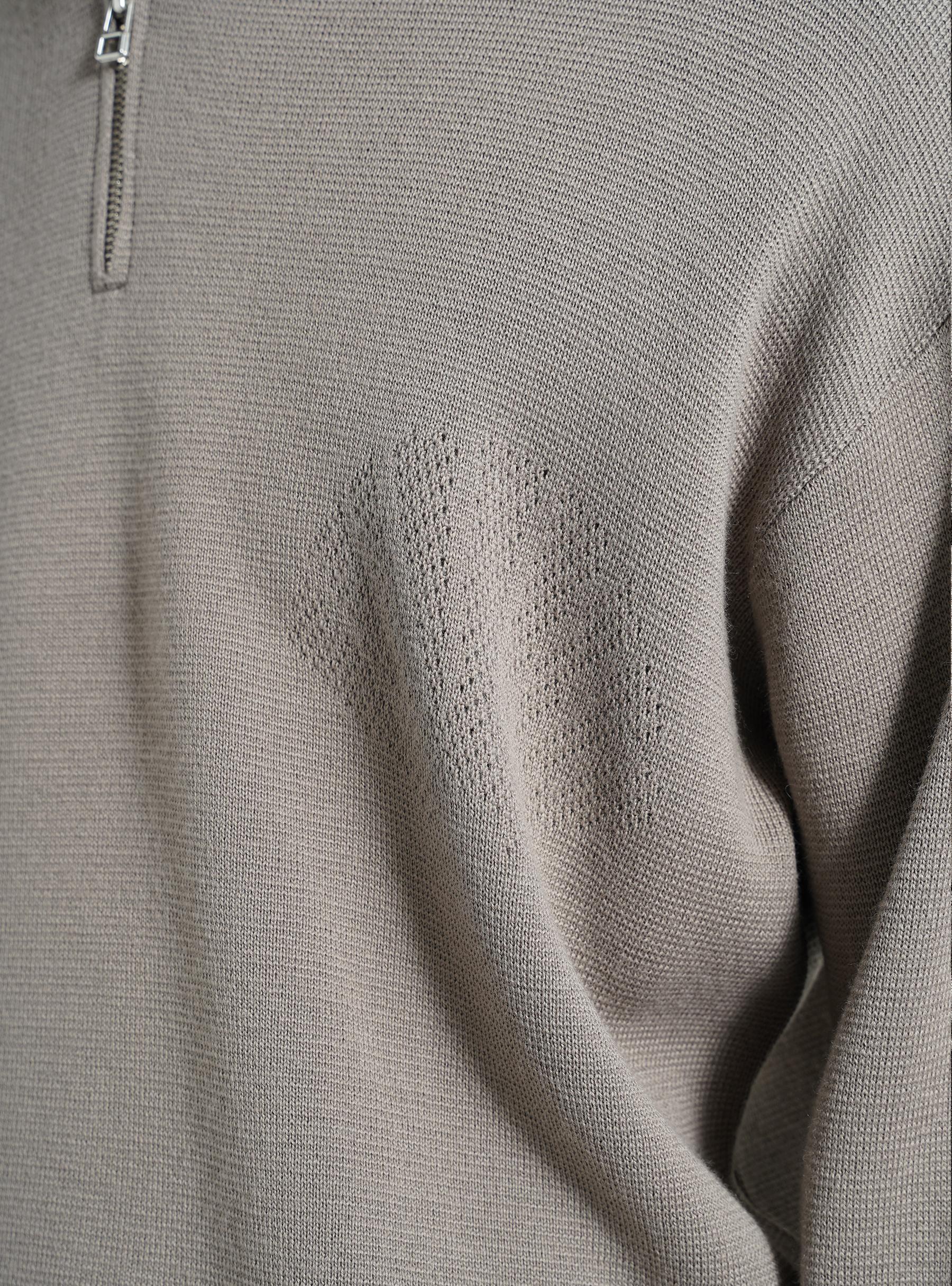 Sailor Half-Zip Knit Grey 2302131002