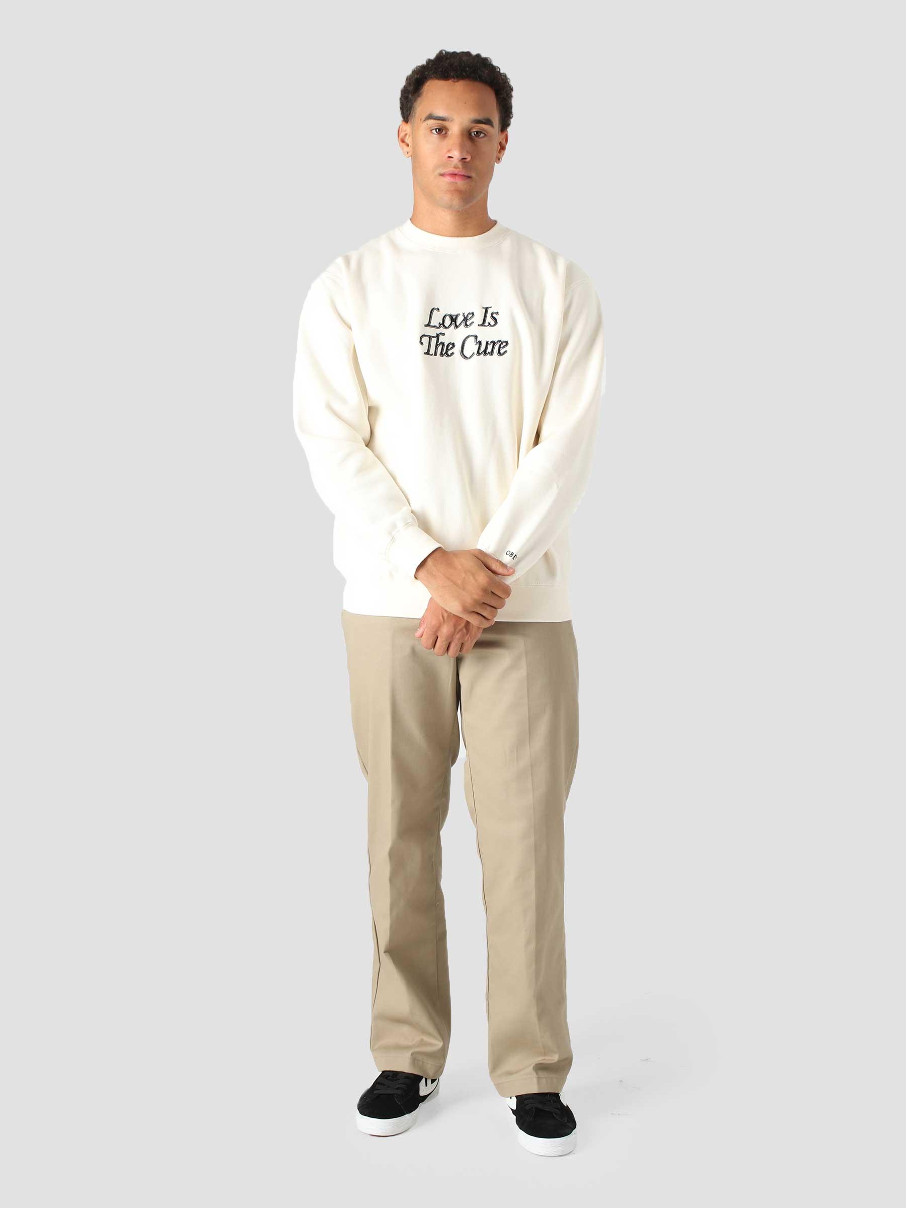 Love Is The Cure Crew Crew Fleece (Embellished) Unbleached 112480102