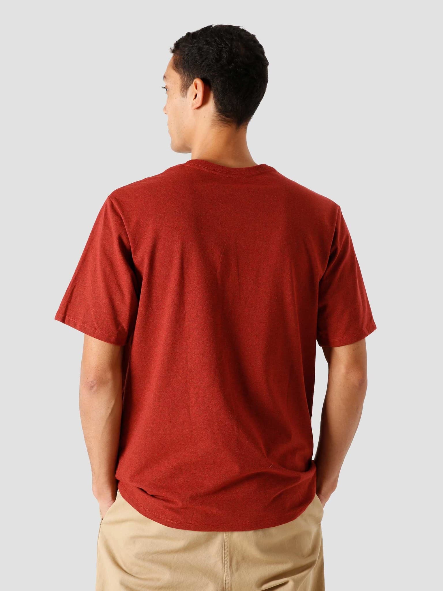 M's Boardshort Label Pocket Responsibili T-Shirt Barn Red 38510