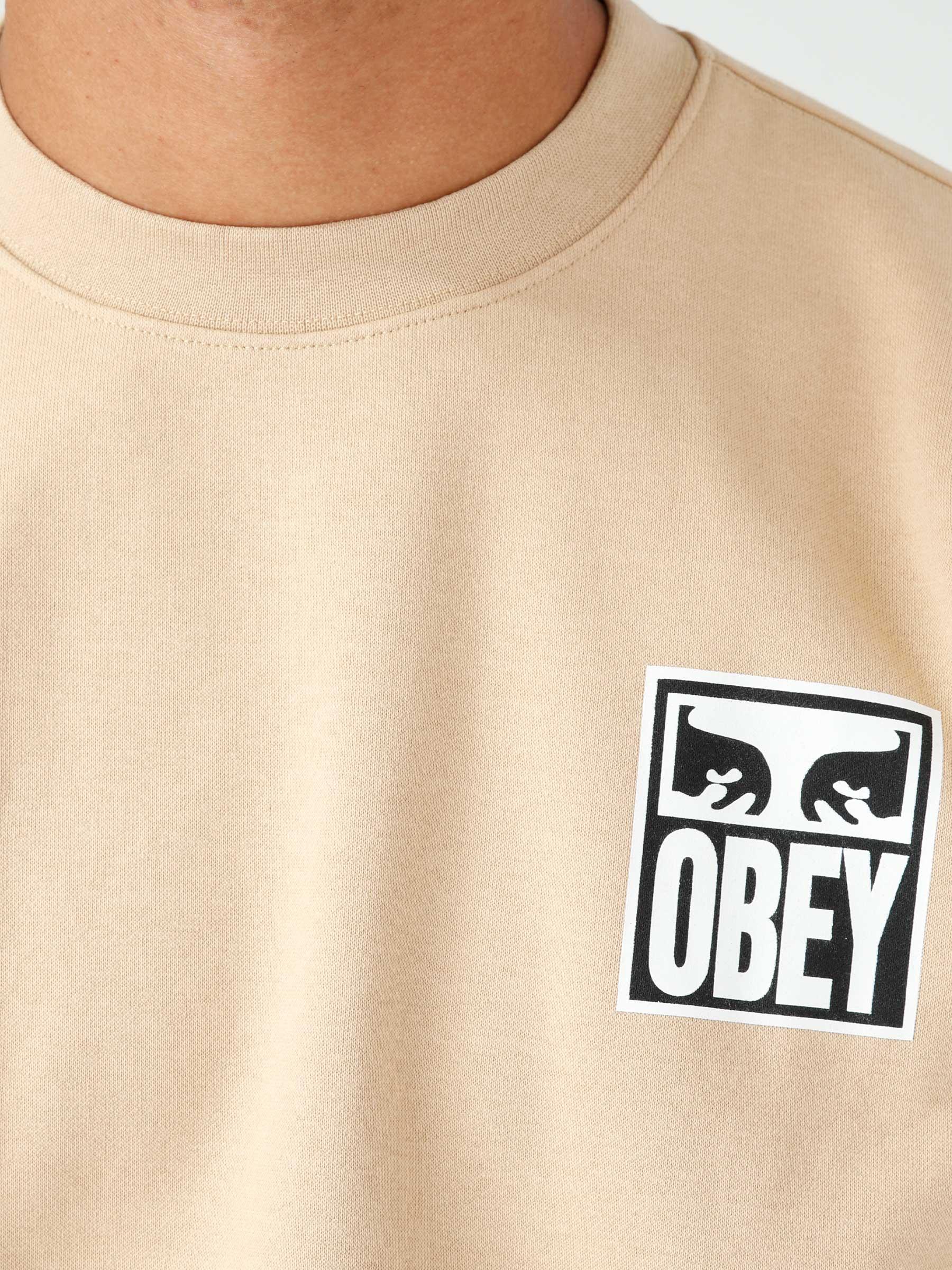 Obey Eyes Icon Crew Oat Milk 112863126