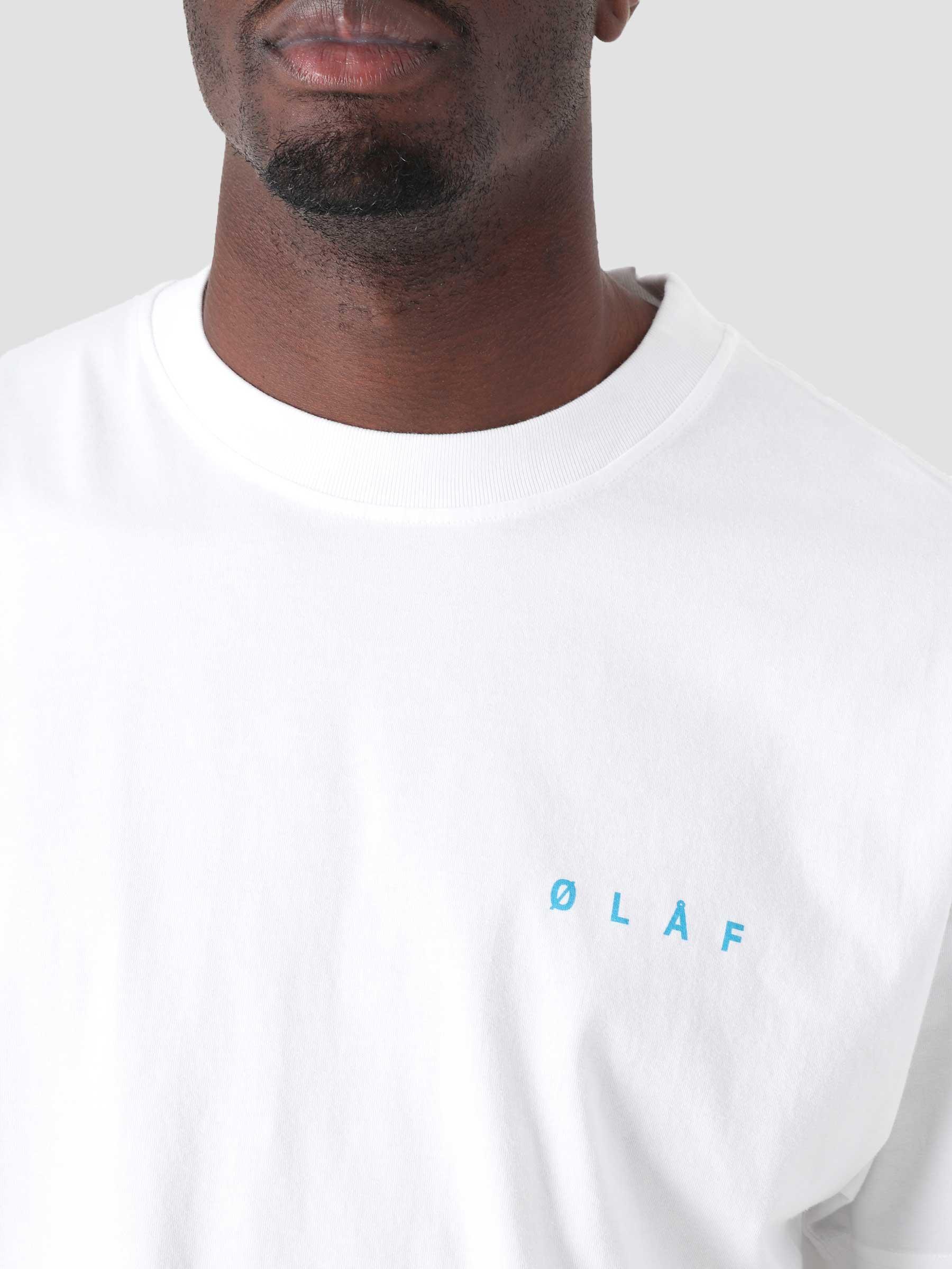 OLAF Face T-Shirt White Blue