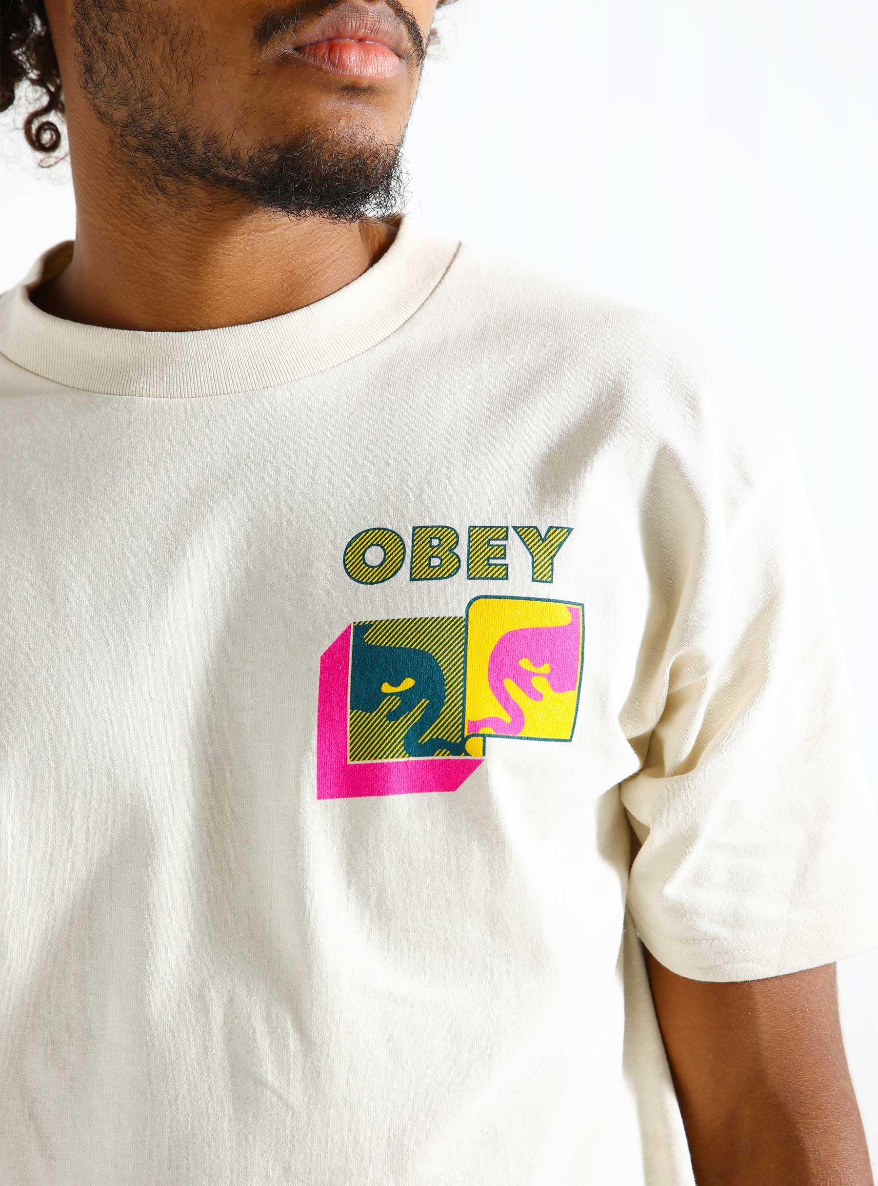 Obey Post Modern T-shirt Cream 165263781-CRM