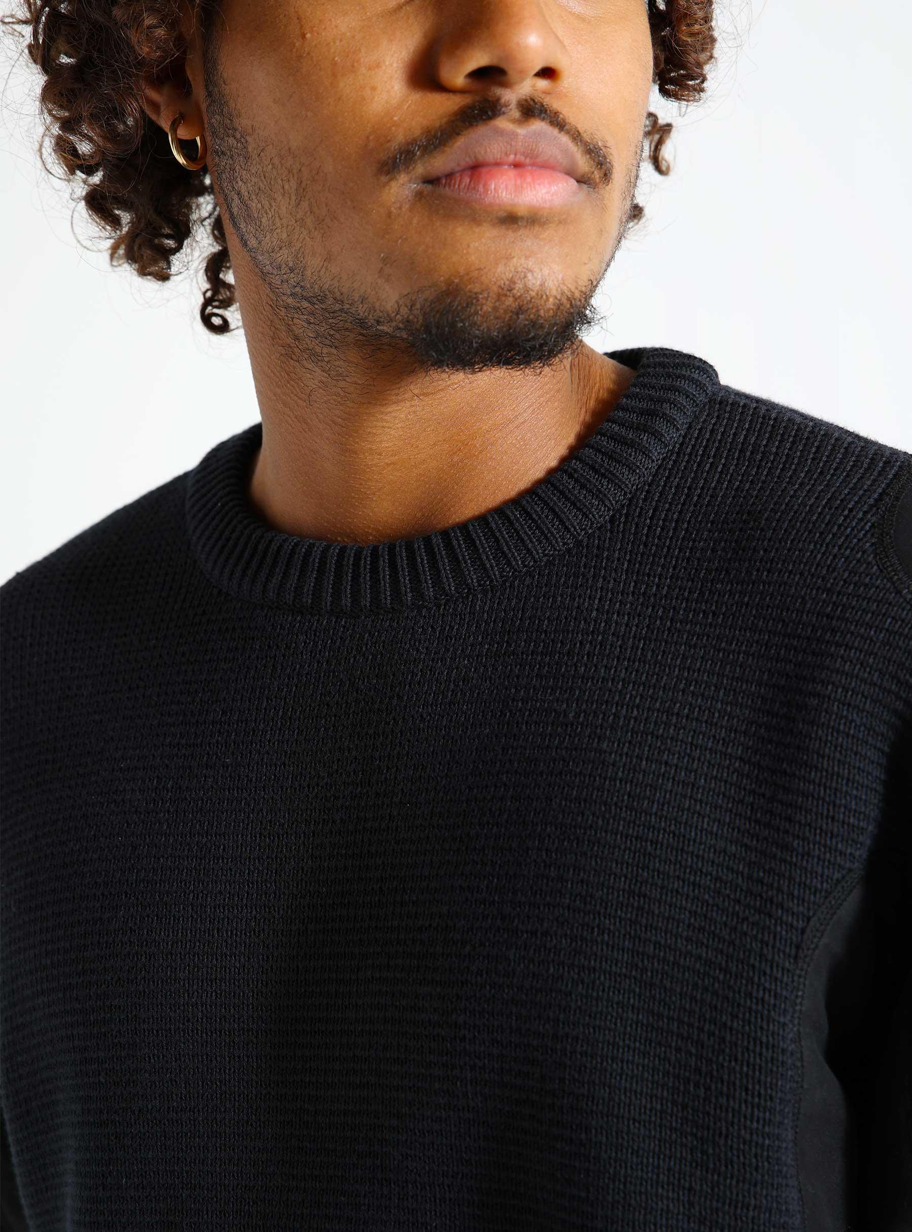 Kris Contrast Sweater Black SS24-091K
