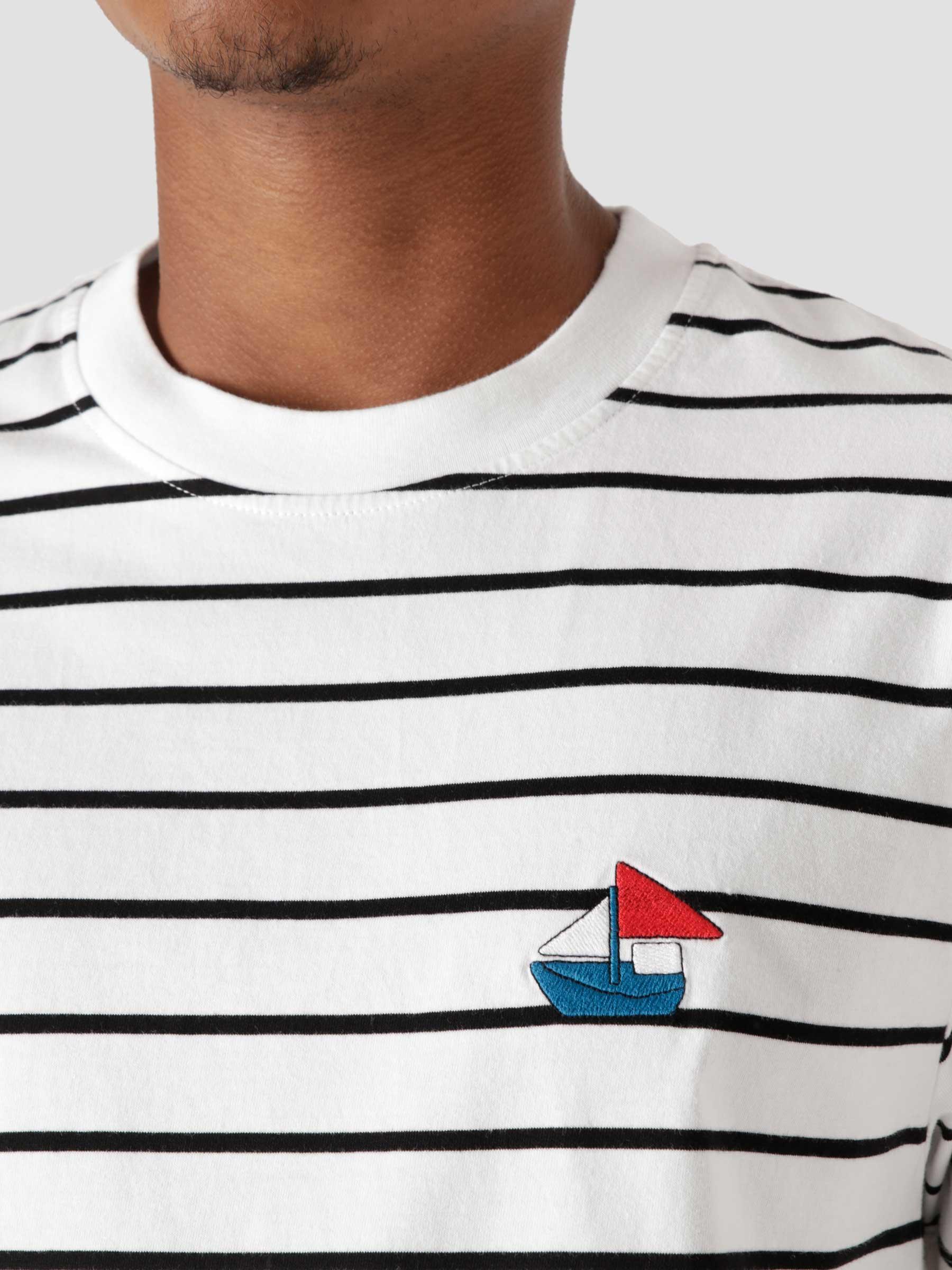 Paper Boat Striper T-Shirt White  46110