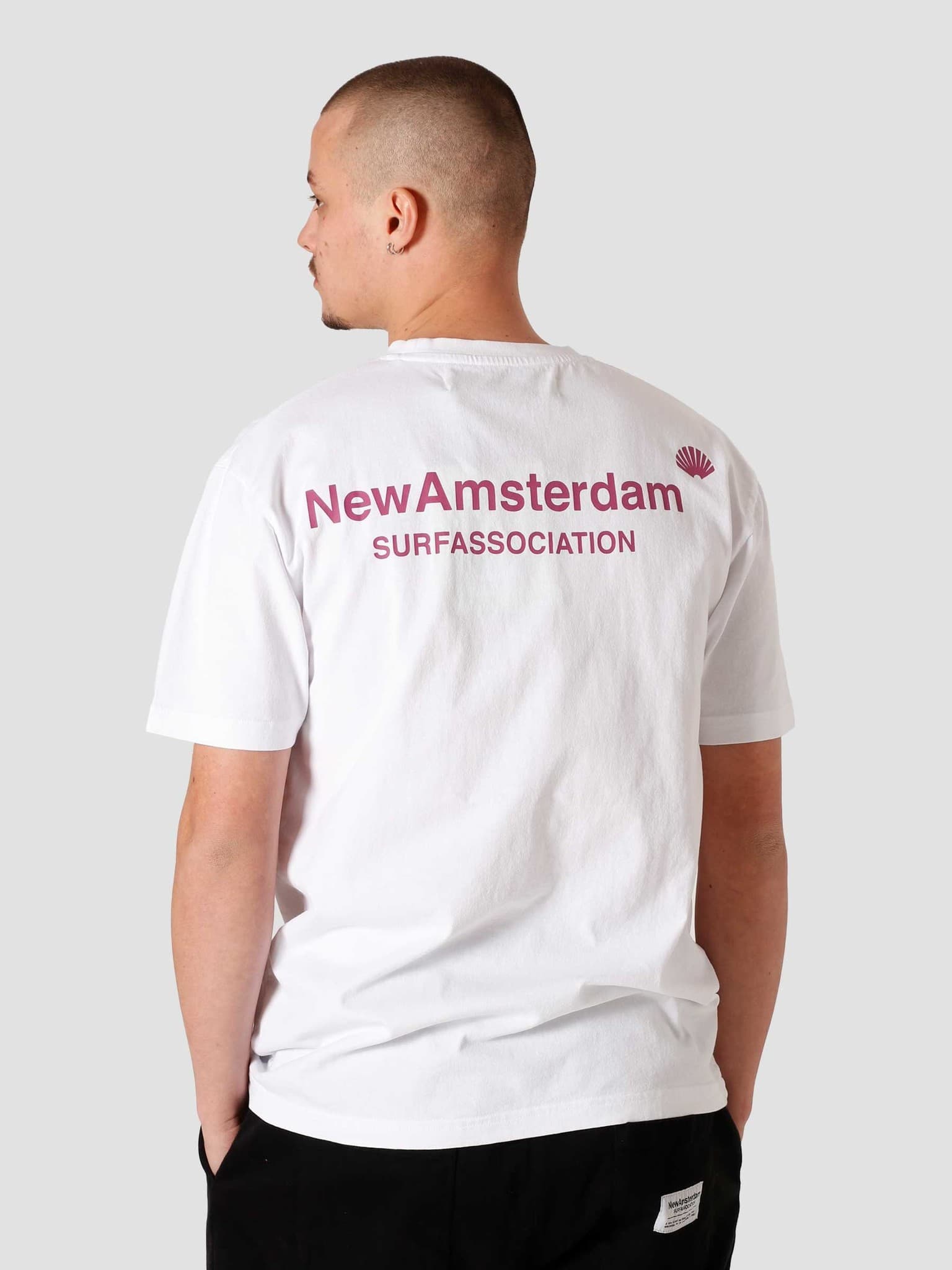 Logo T-Shirt White Magenta 2021016