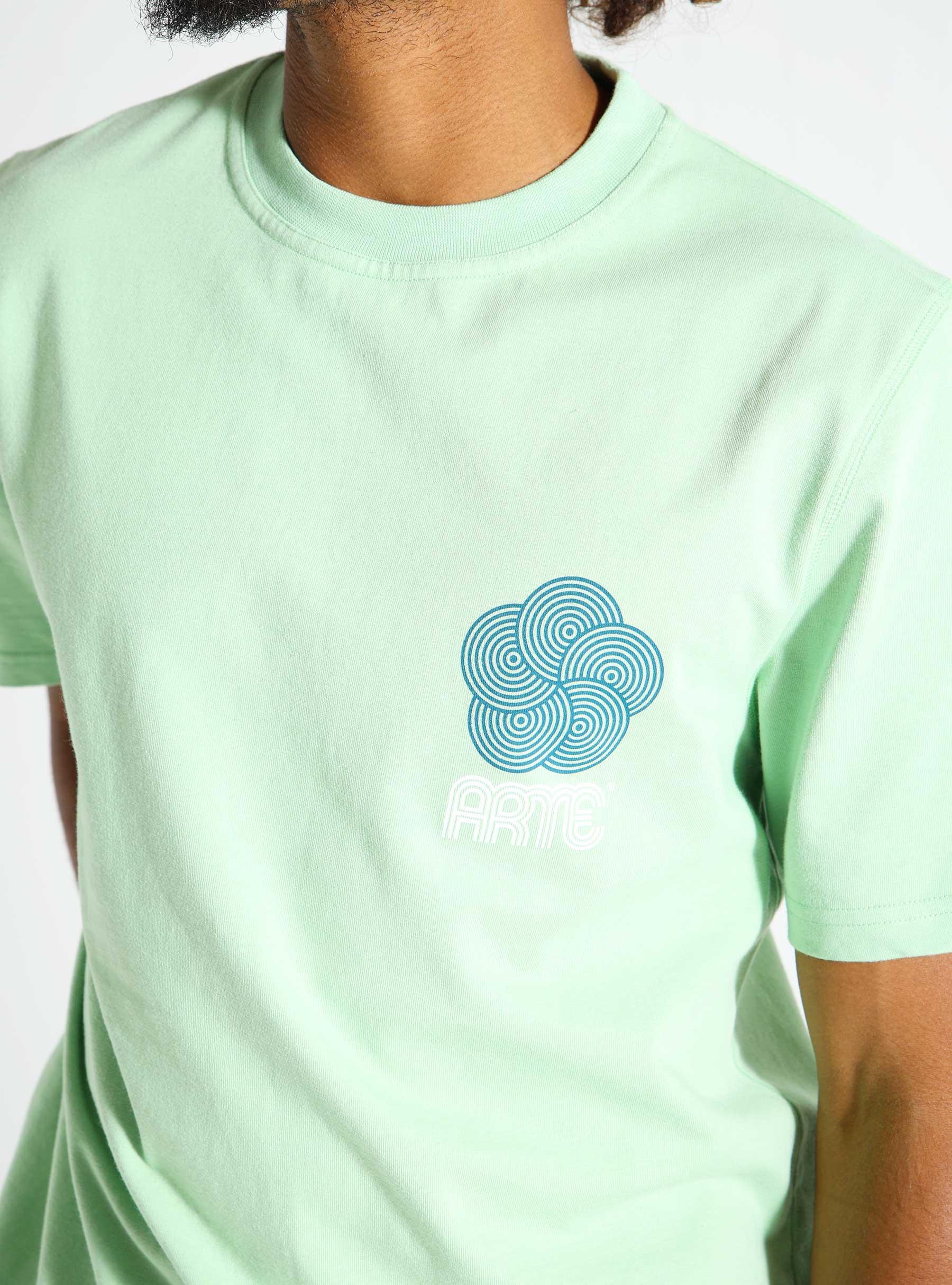 Teo Circle Flower T-shirt Green SS24-020T