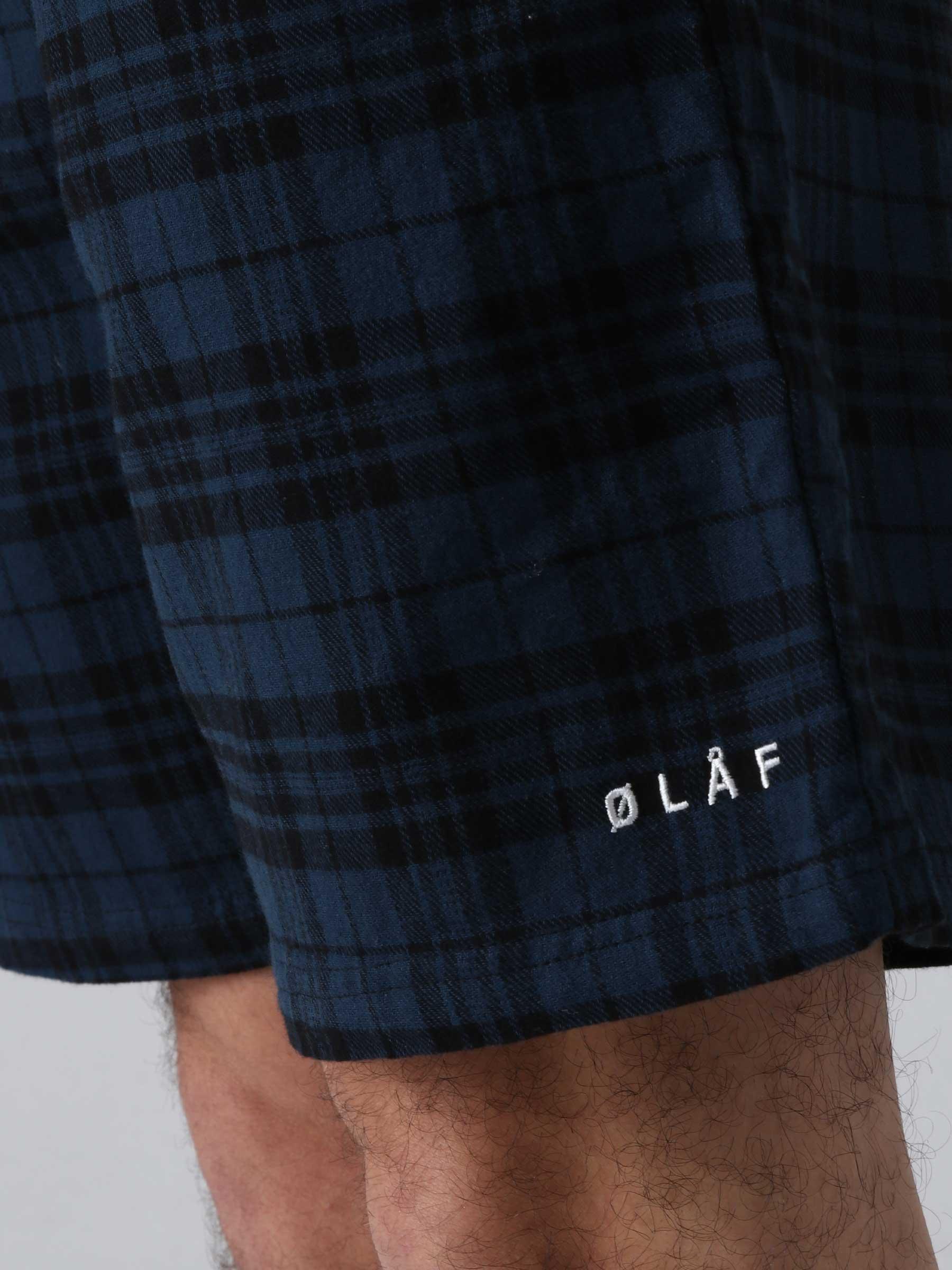 Olaf Flannel Shorts Blue Plaid SS22_0052