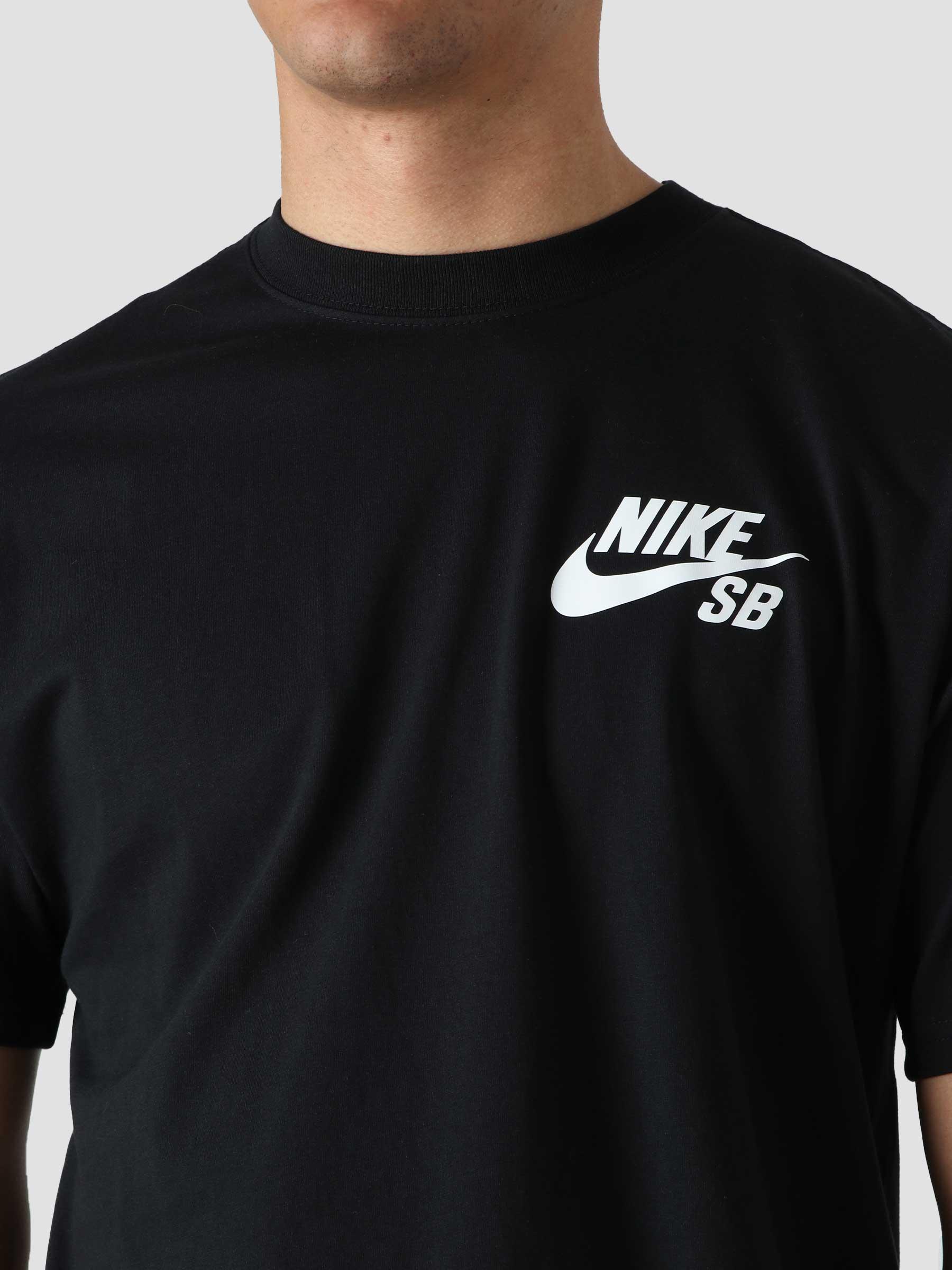 M Nk SB T-Shirt Logo Black White DC7817-010