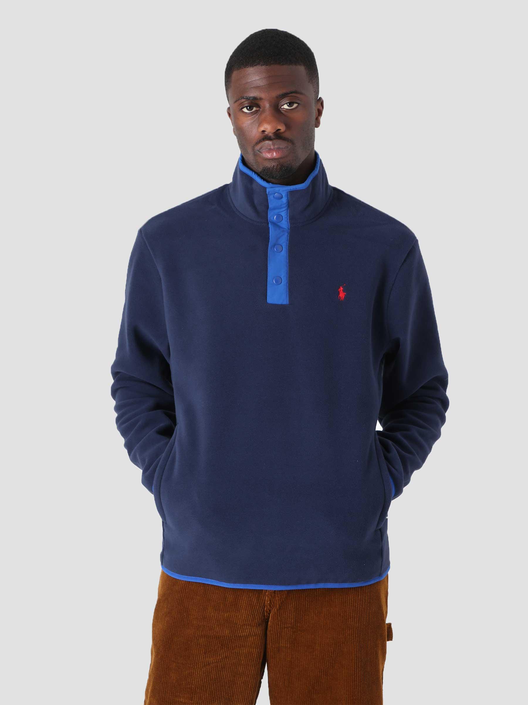 Recycled Poly Fleece Pullover Cruise Navy 710850393002