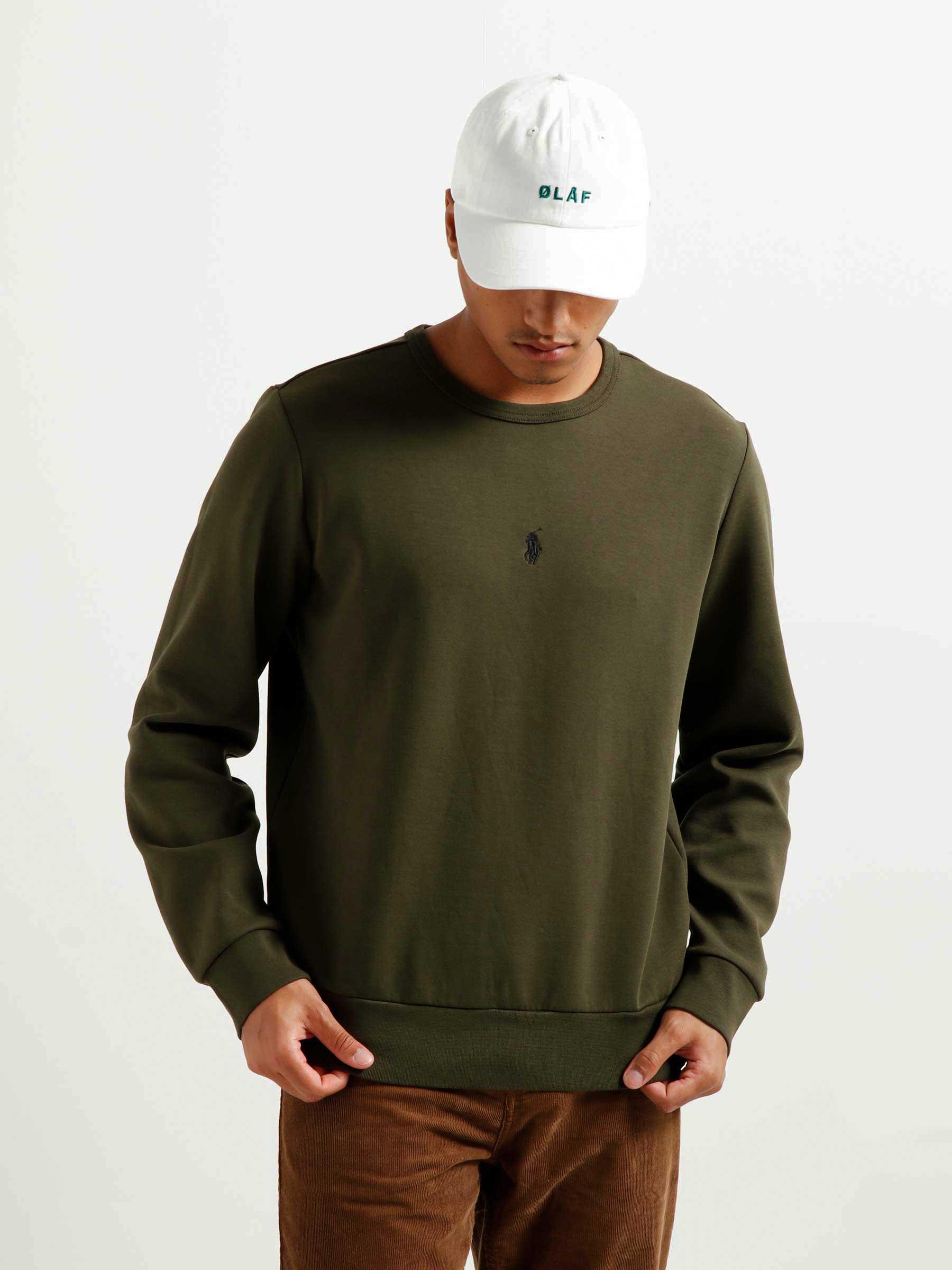 Long Sleeve Sweatshirt Company Olive 710881507013