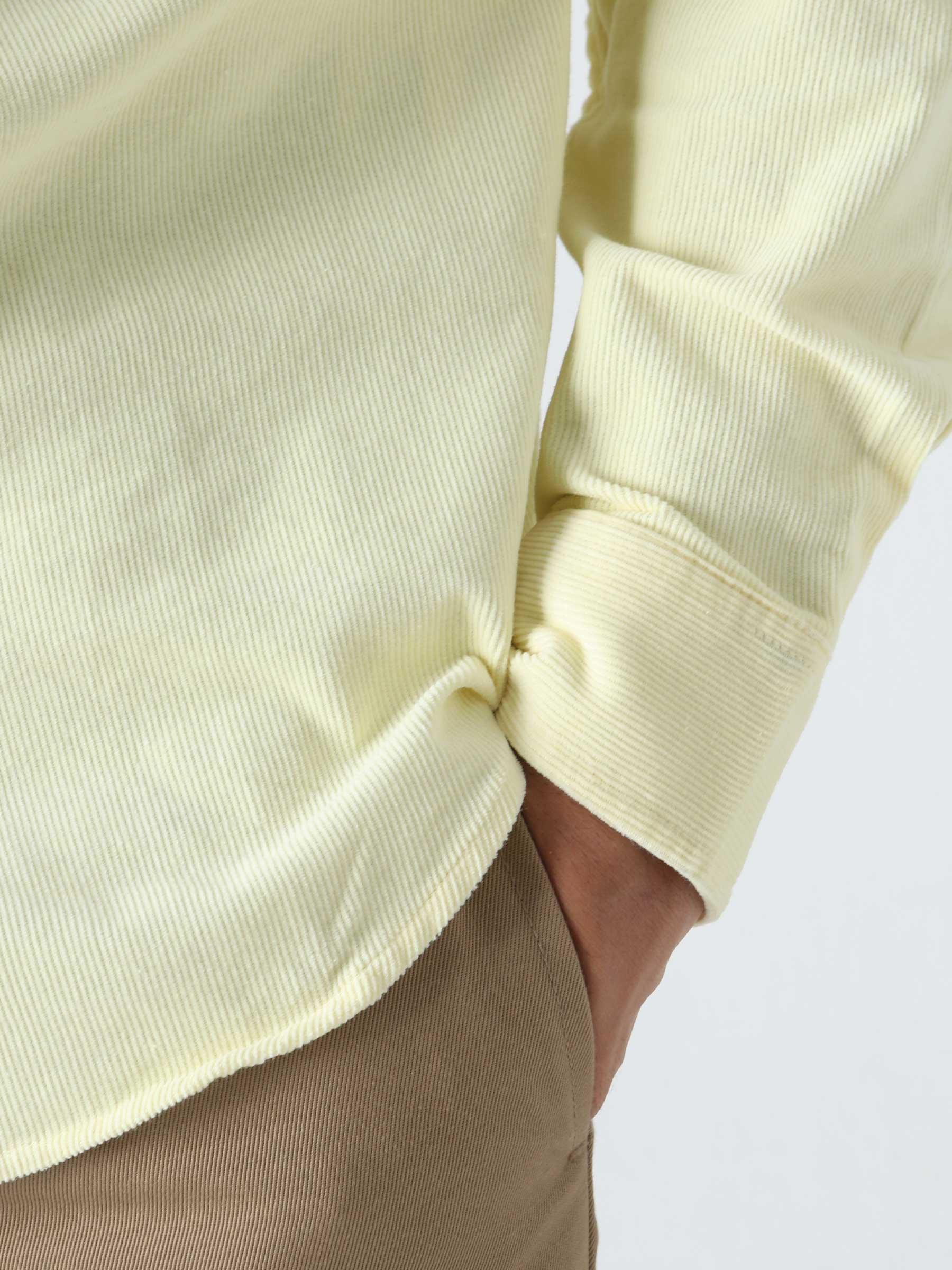 Longsleeve Madison Fine Cord Shirt Soft Yellow White I030580-0QUXX