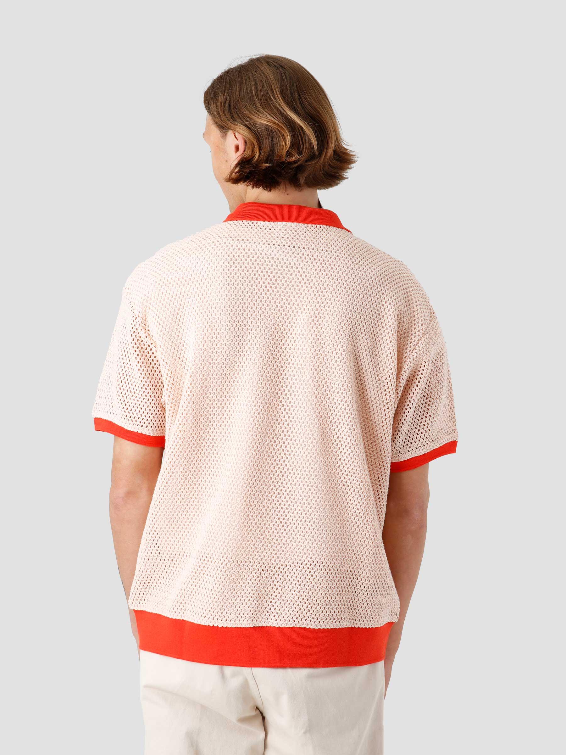 Grove Button-Up Polo Pink Clay 131090070