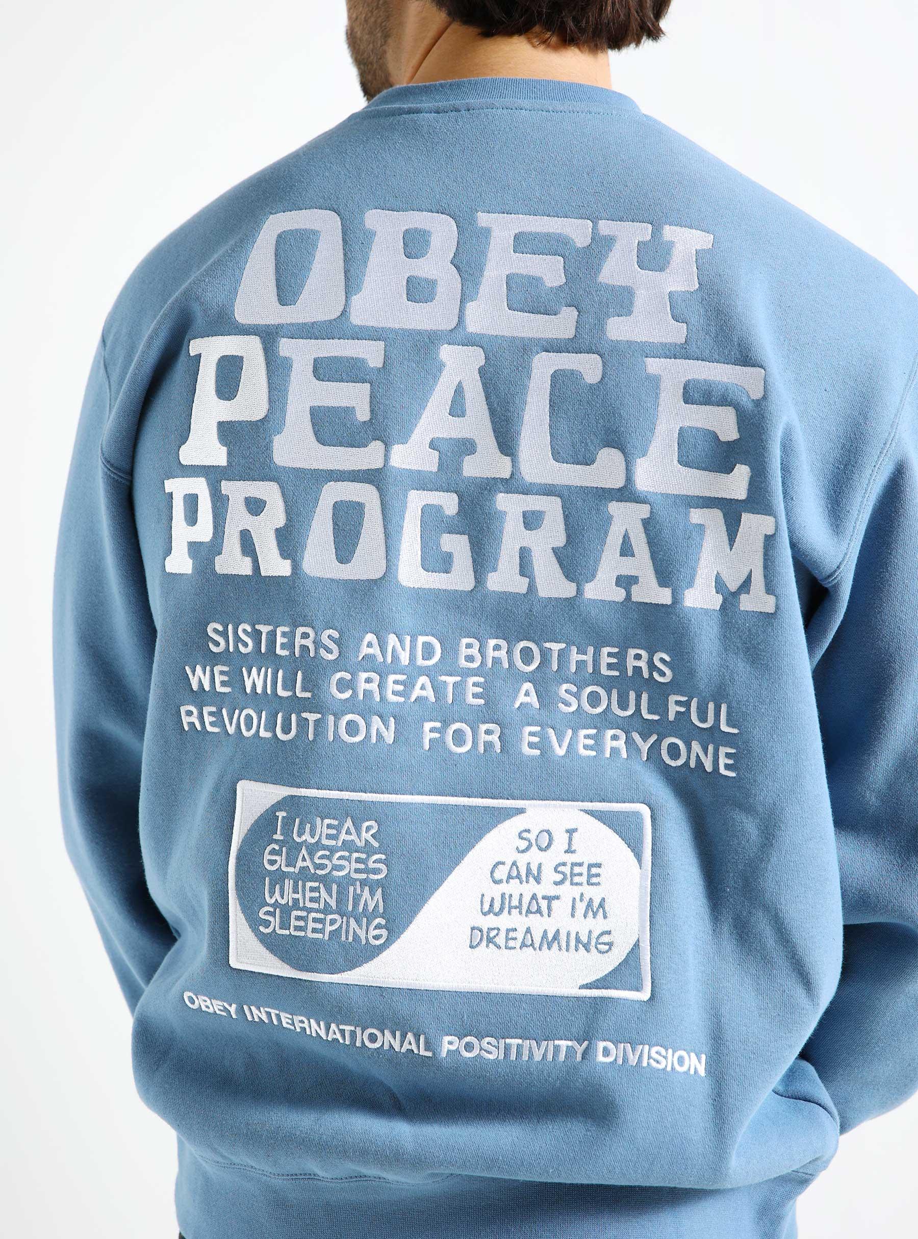 Peace Program Crewneck Coronet Blue 112480145-COE