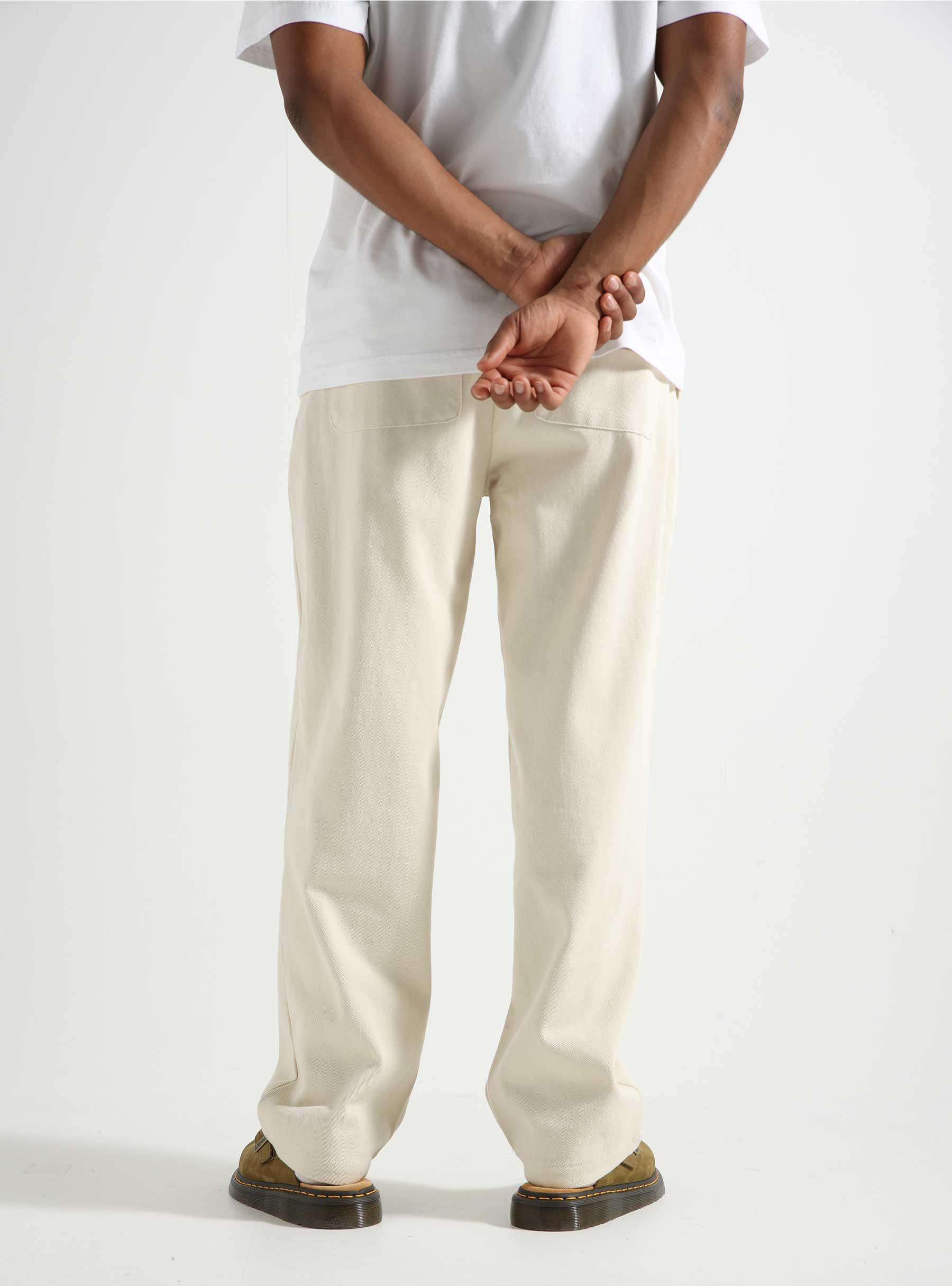 Twill Trousers Off White 180