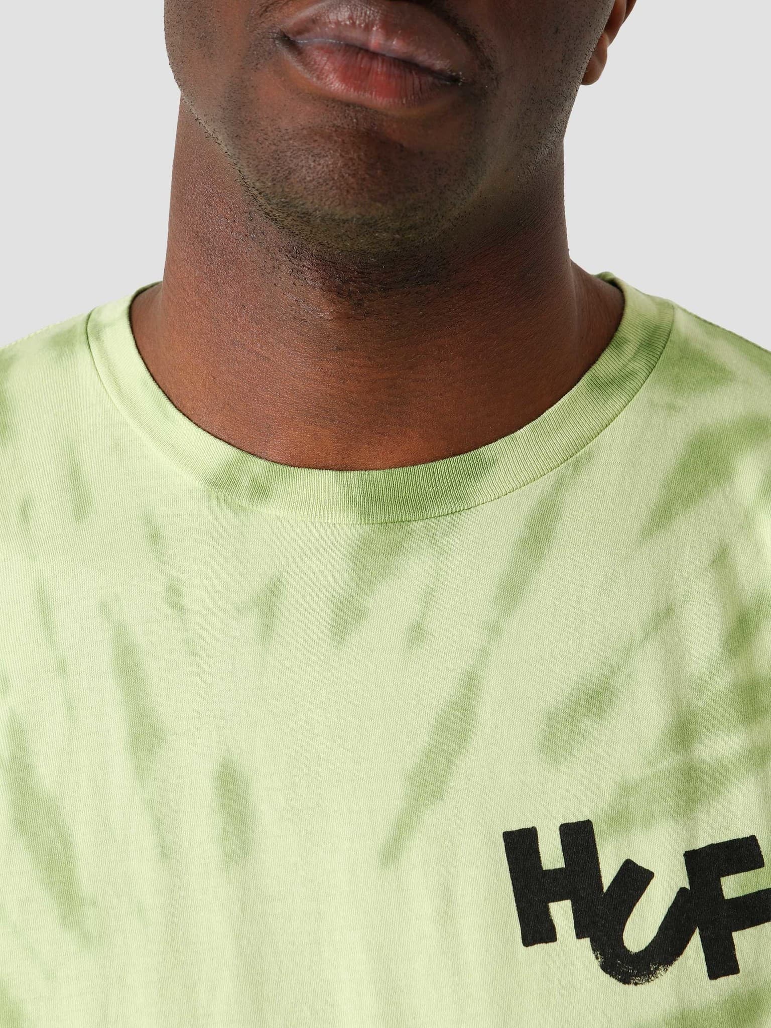 Haze Brush Tie Dye T-Shirt Lime TS01383