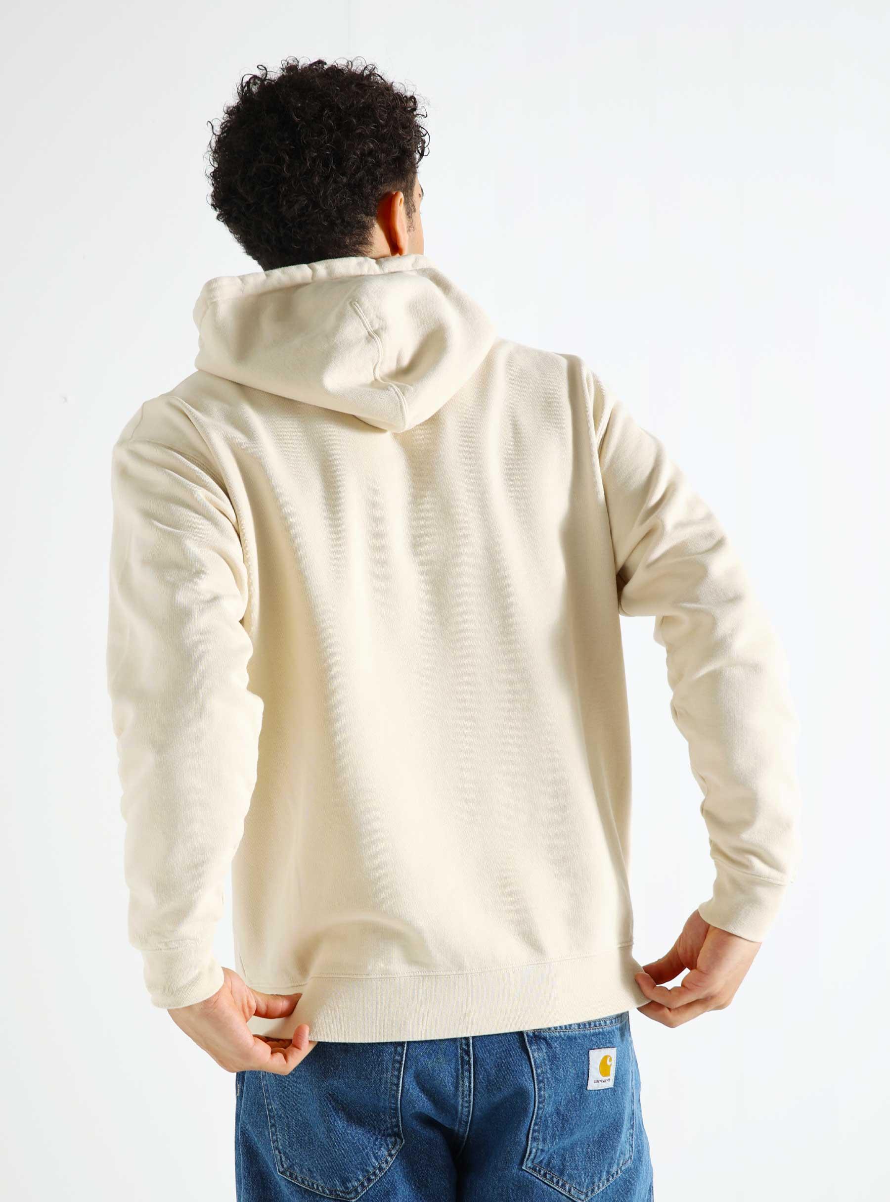 Hooded Sweater Icon Cotton Brush Fleece Dusty Sand F0204