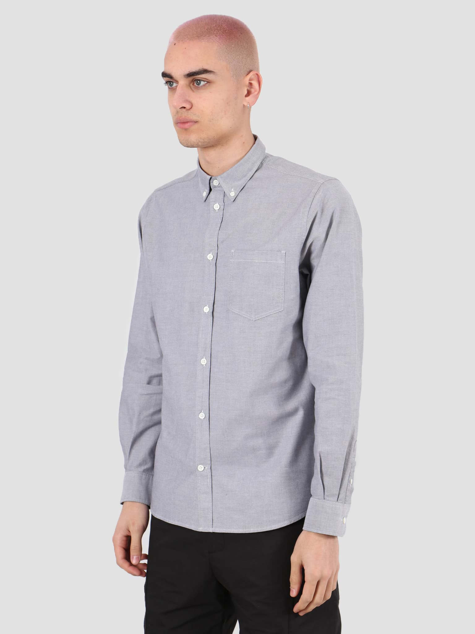 Anton Oxford Shirt Magnet Grey N40-0456-1072