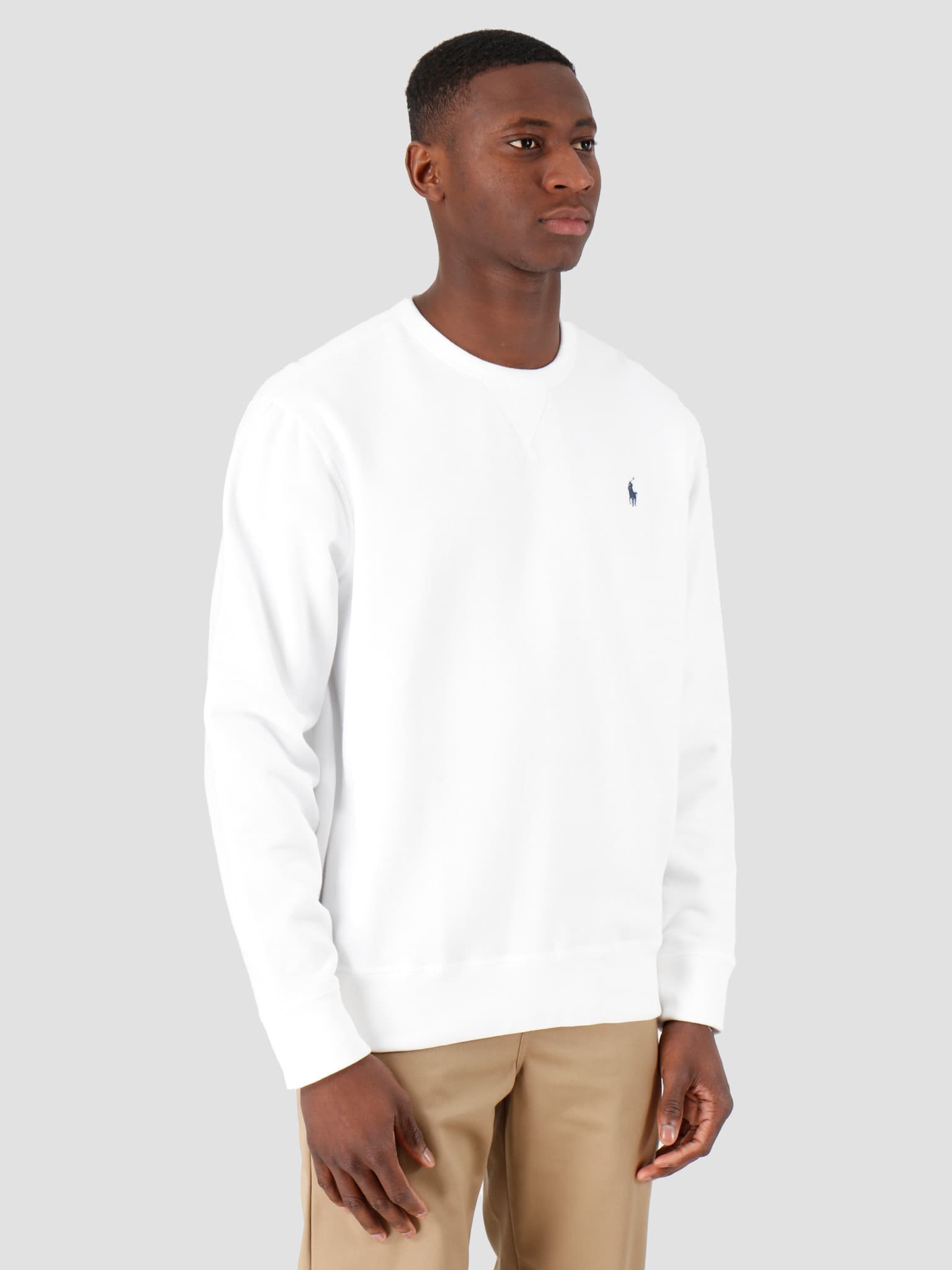 RL Fleece Sweater Knit White 710766772009