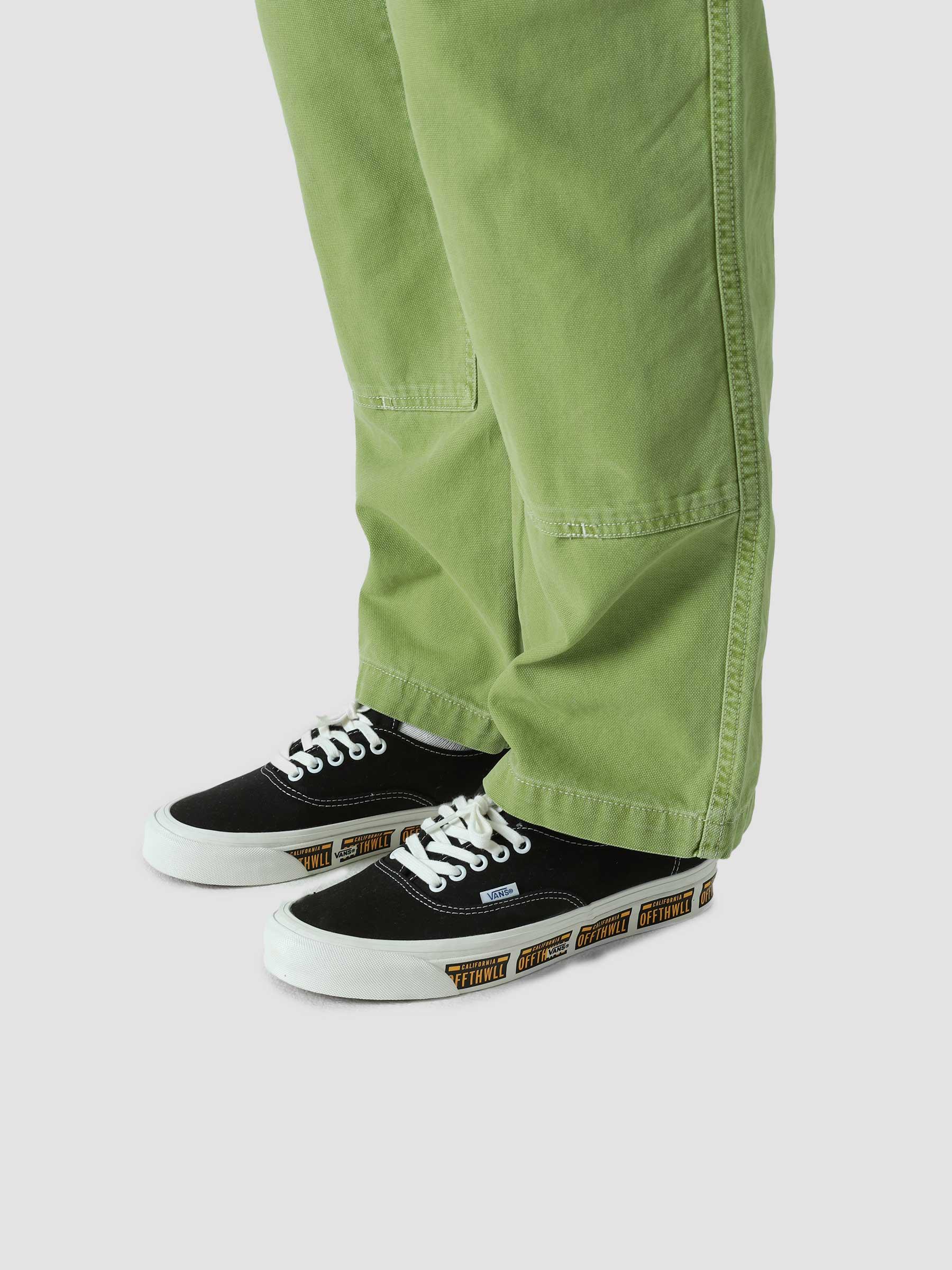 Stone Washed Canvas Work Pant Lime 116541