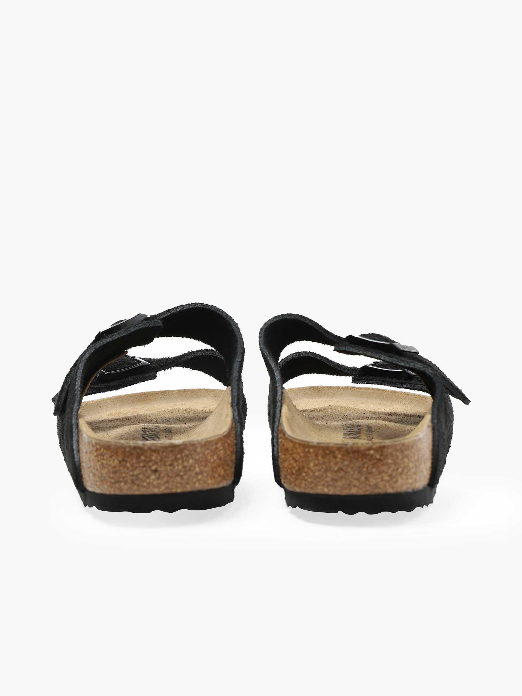 Arizona Suede Leather Slippers Black 1027152