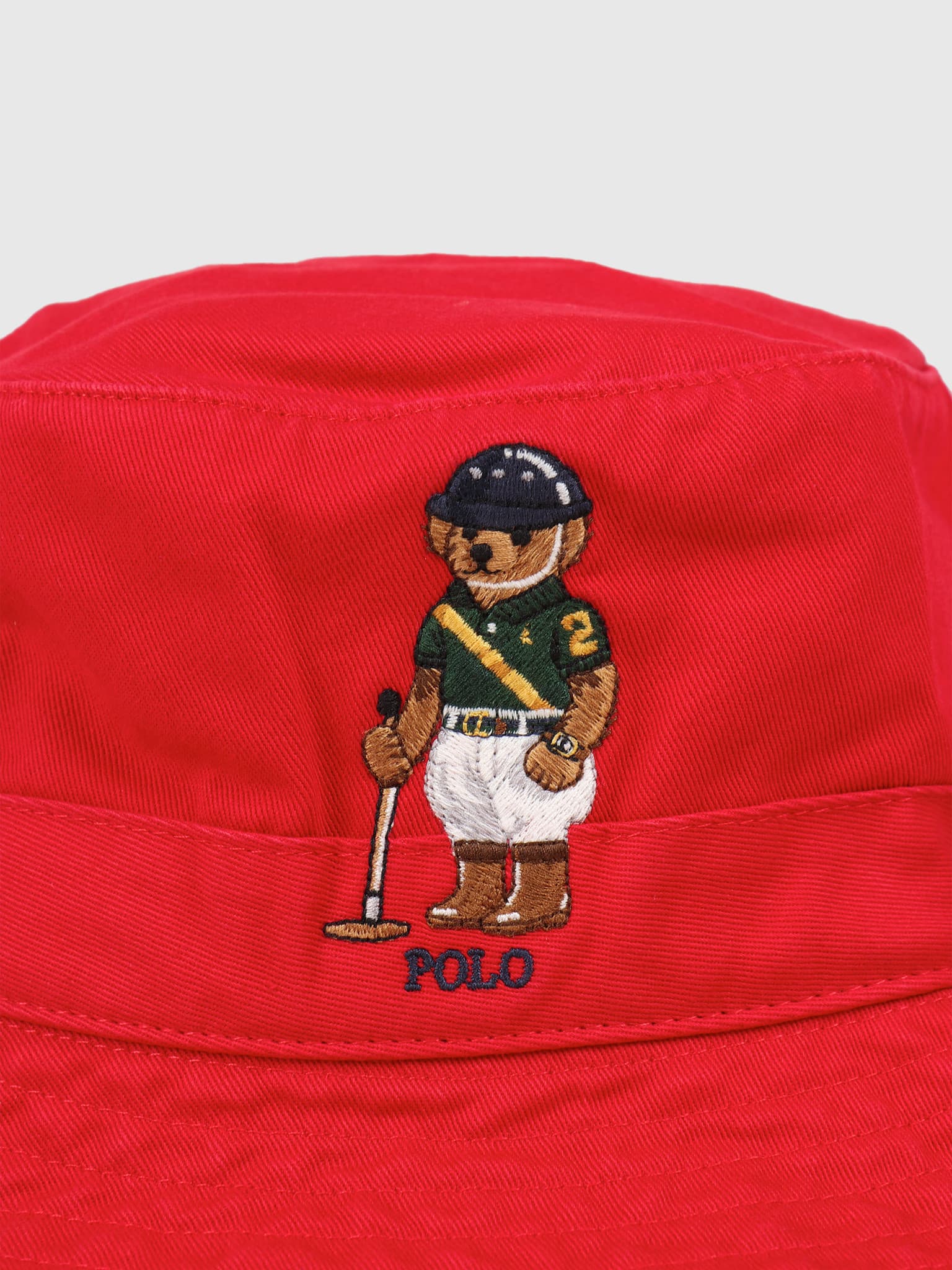 Loft Bucket Hat With Bear Rl2000 Red 710798509001