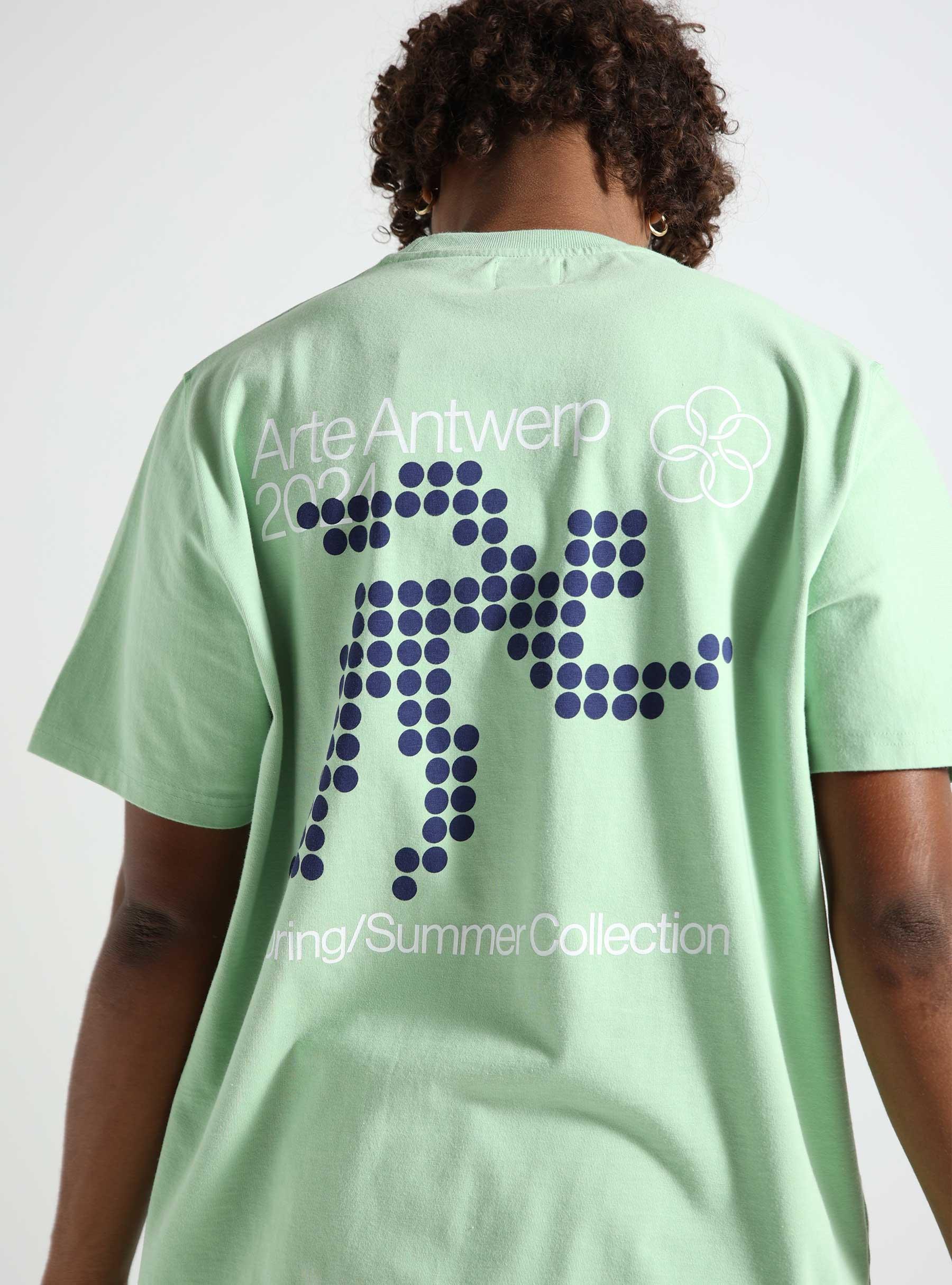 Teo Back Runner T-shirt Green SS24-022T